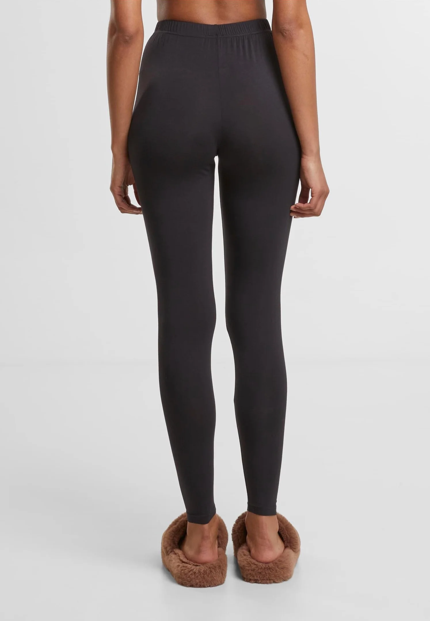 Ladies Bamboo Pack Of 2 Black+Black - Leggings - Image 4
