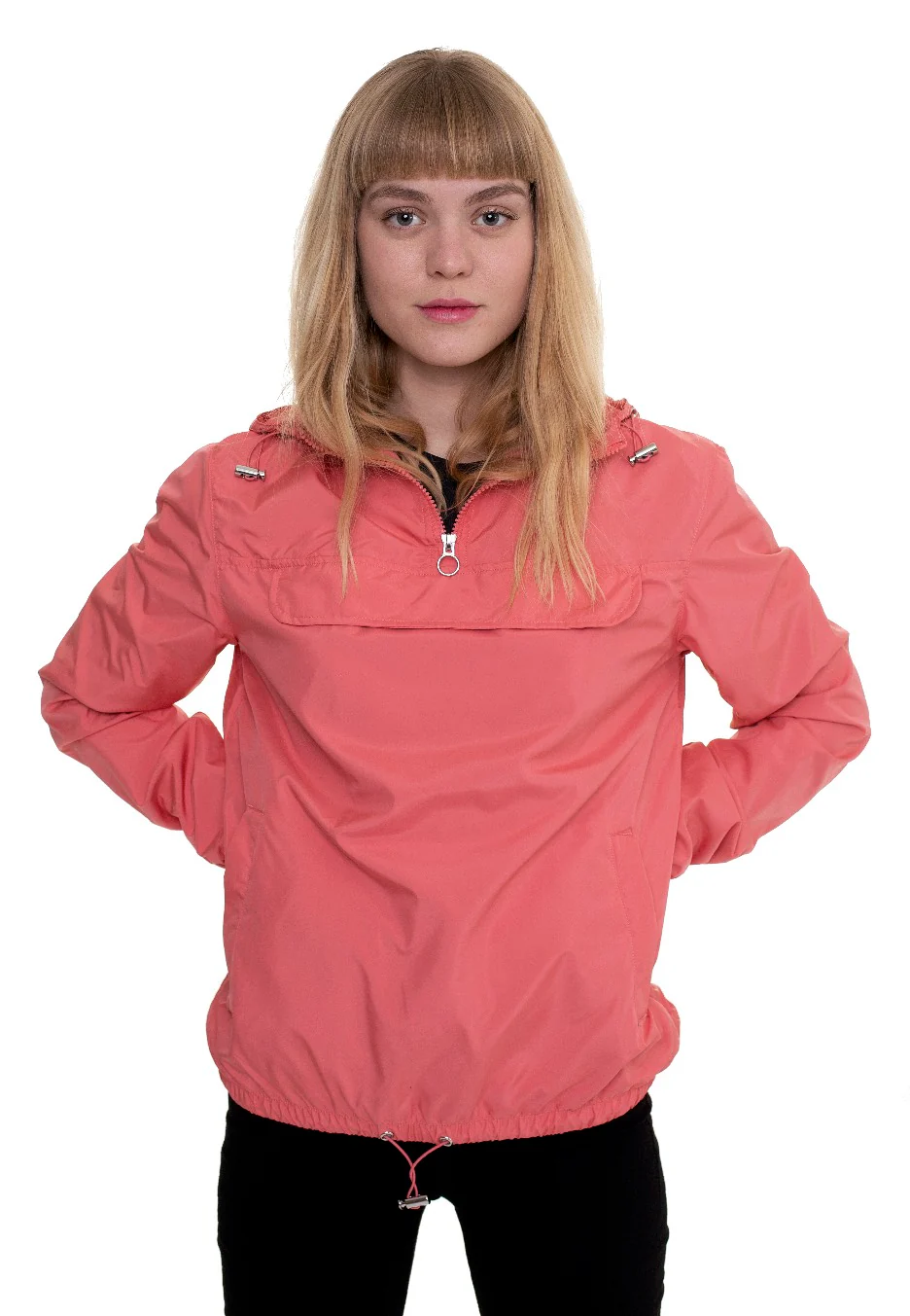 Ladies Basic Pull Over Pale Pink - Jacket