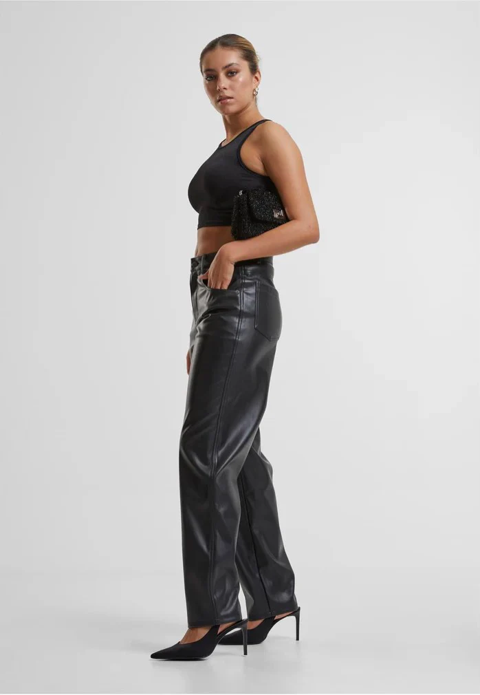 Ladies Glitter Cropped Black - Top - Image 3