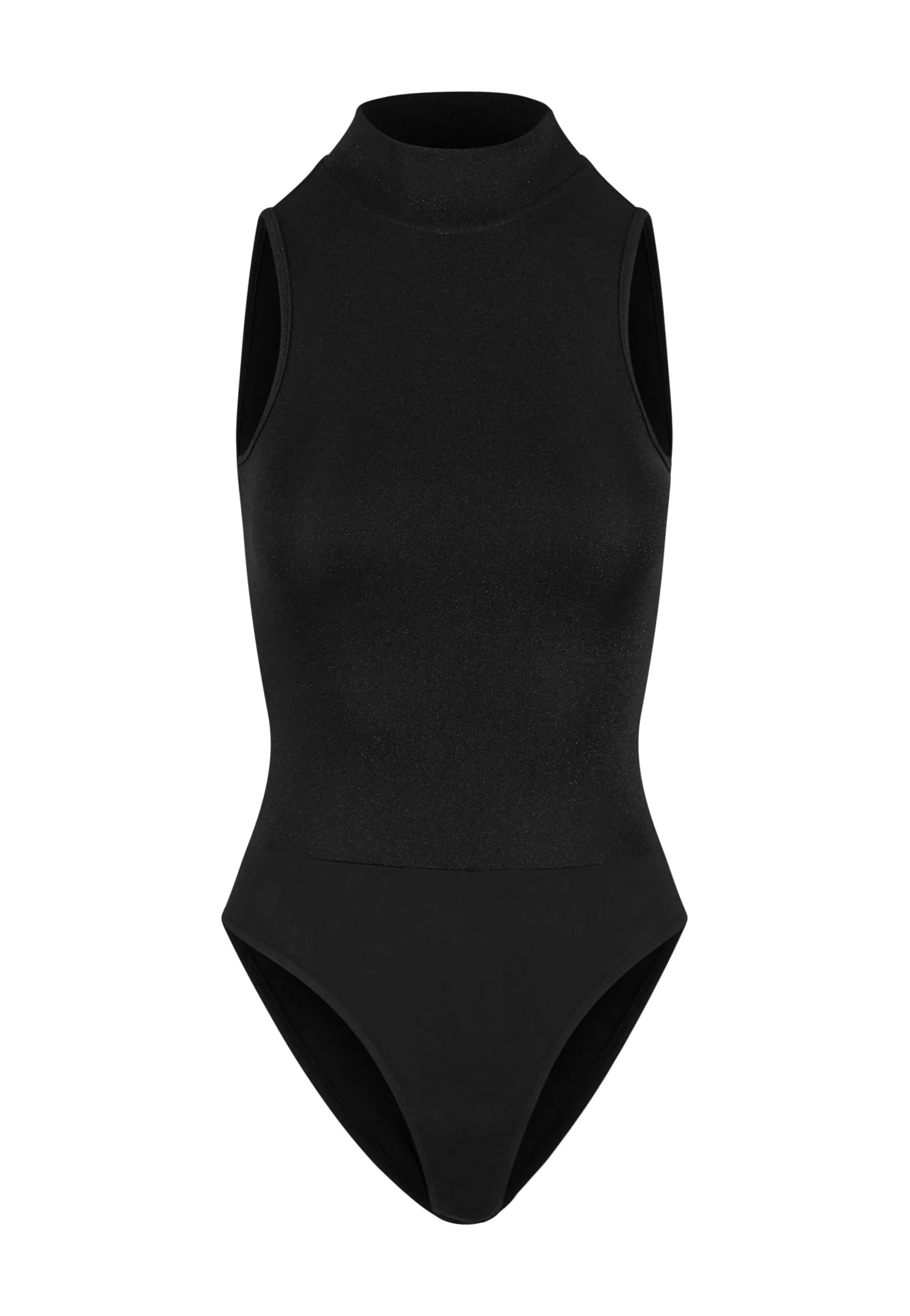 Ladies Glitter High Neck Black - Body - Image 5