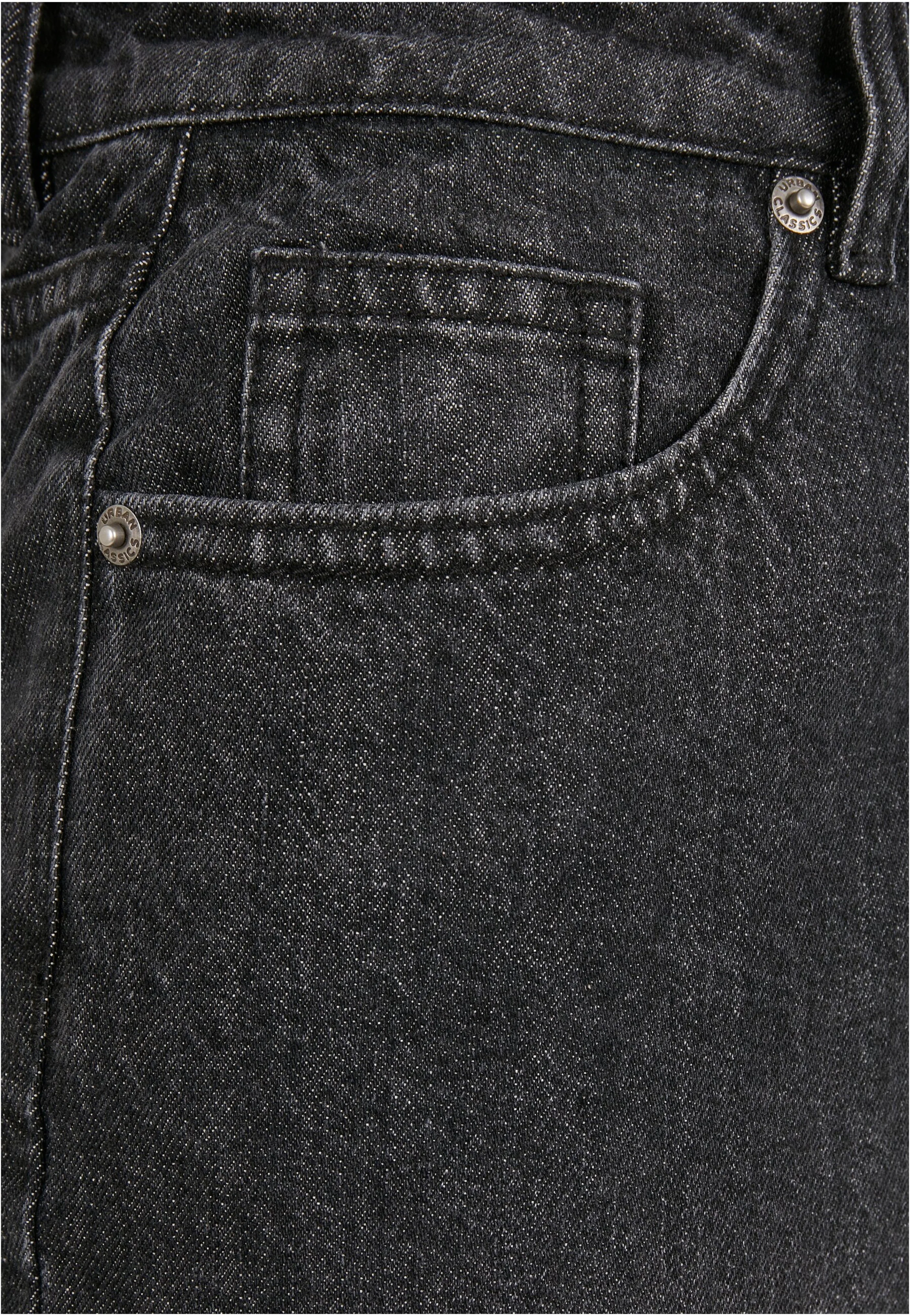 Ladies High Waist 90´S Wide Leg Denim Black Washed - Jeans - Image 14