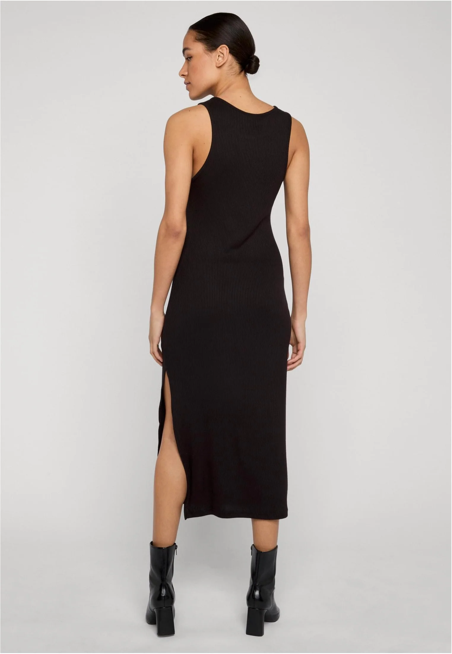 Ladies Long Racerback Black - Dress - Image 2