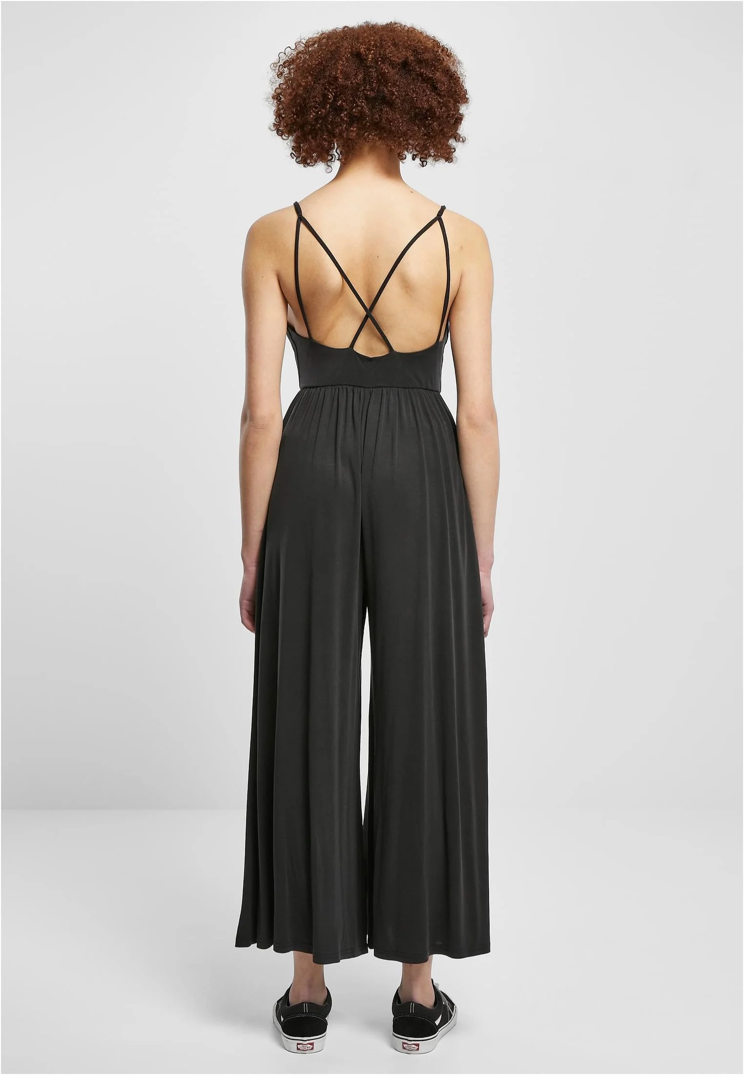 Ladies Modal Spaghetti Black - Jumpsuit - Image 2