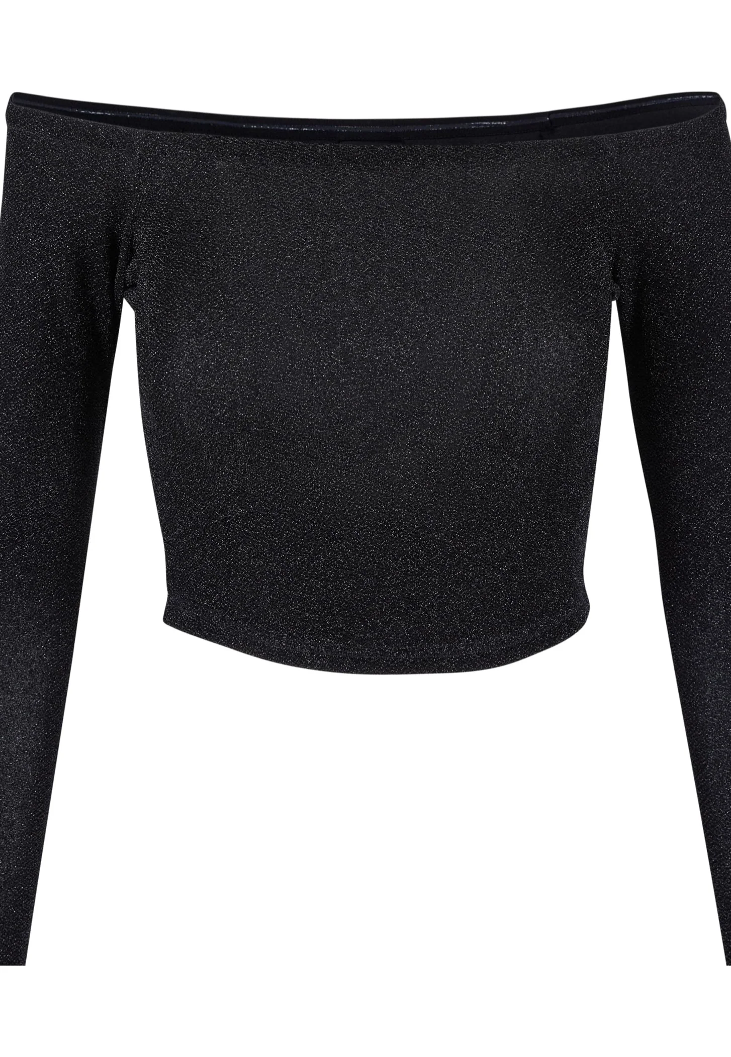 Ladies Off Shoulder Glitter Black - Longsleeve - Image 7