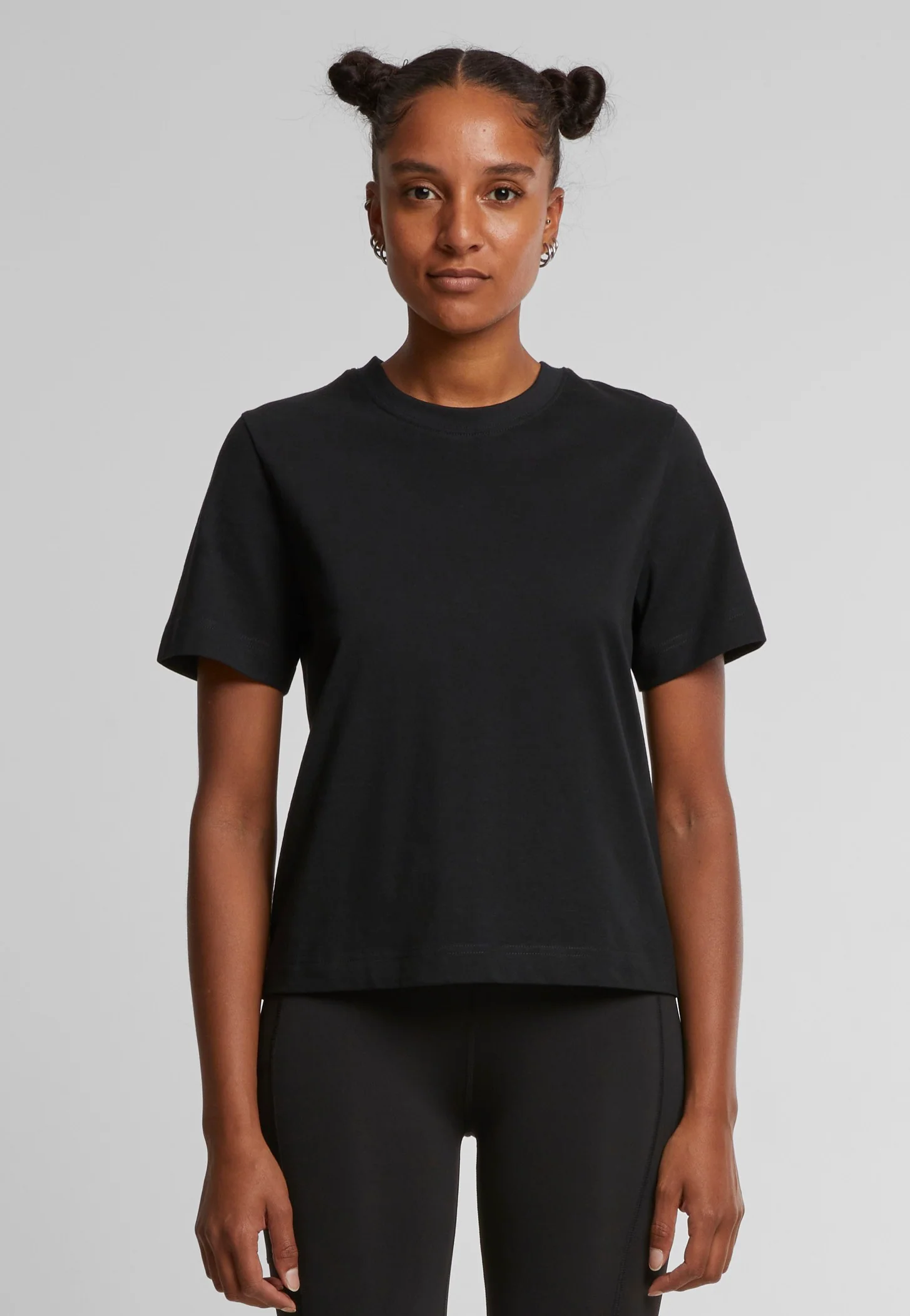 Ladies Organic Boxy Black - T-Shirt - Image 4