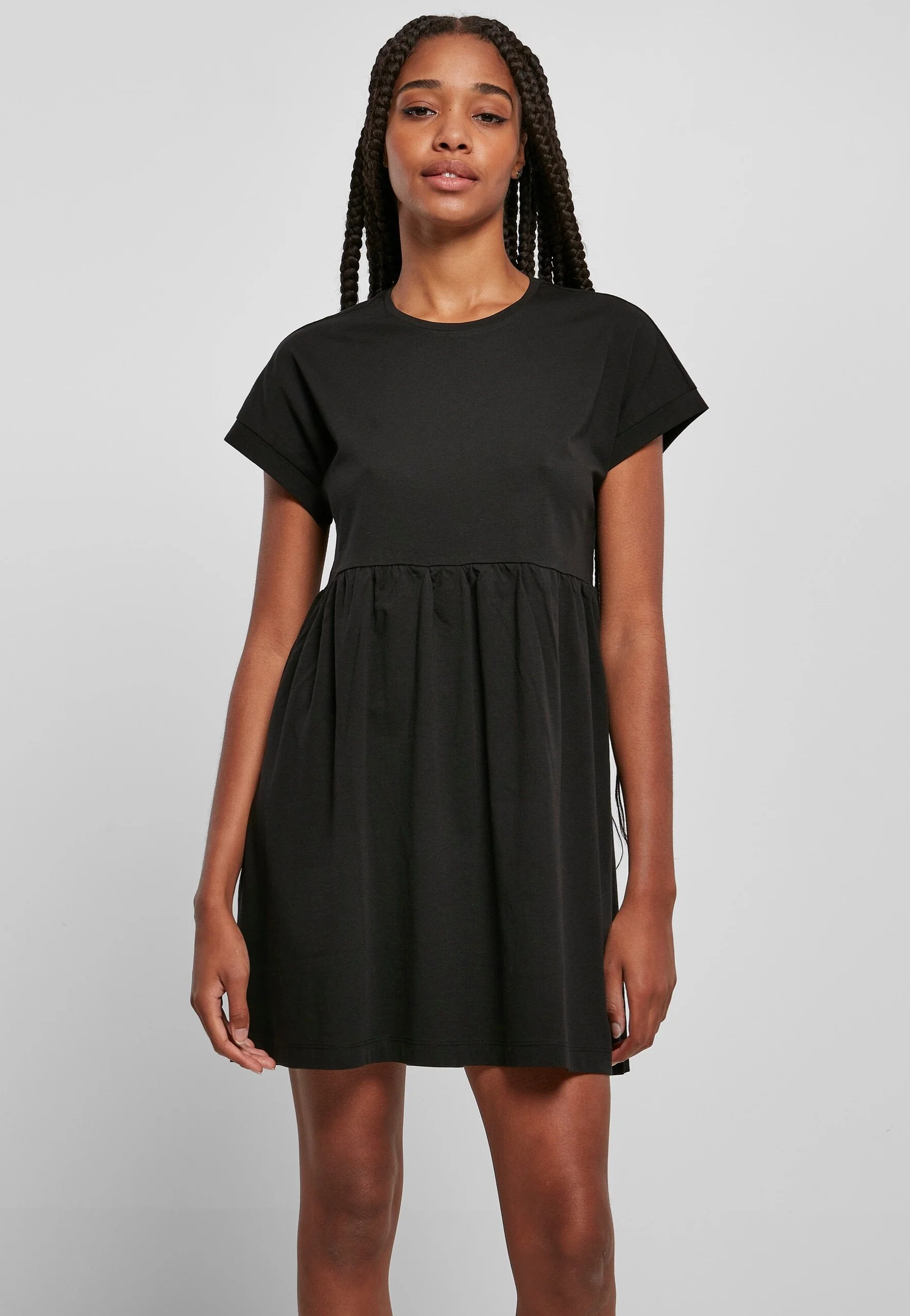 Ladies Organic Empire Valance Tee Black - Dress - Image 2