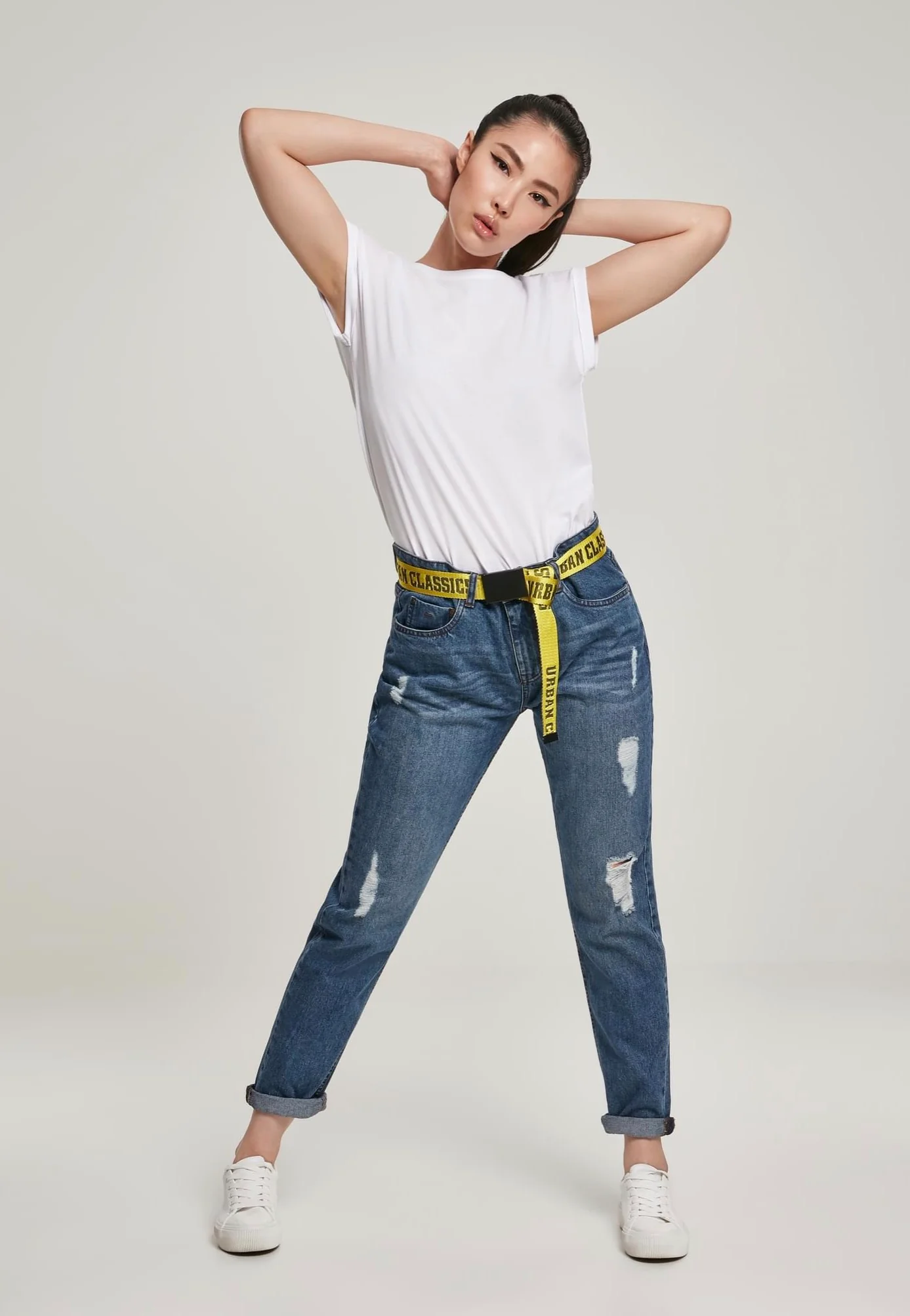 Ladies Organic Extended Shoulder White - T-Shirt - Image 2