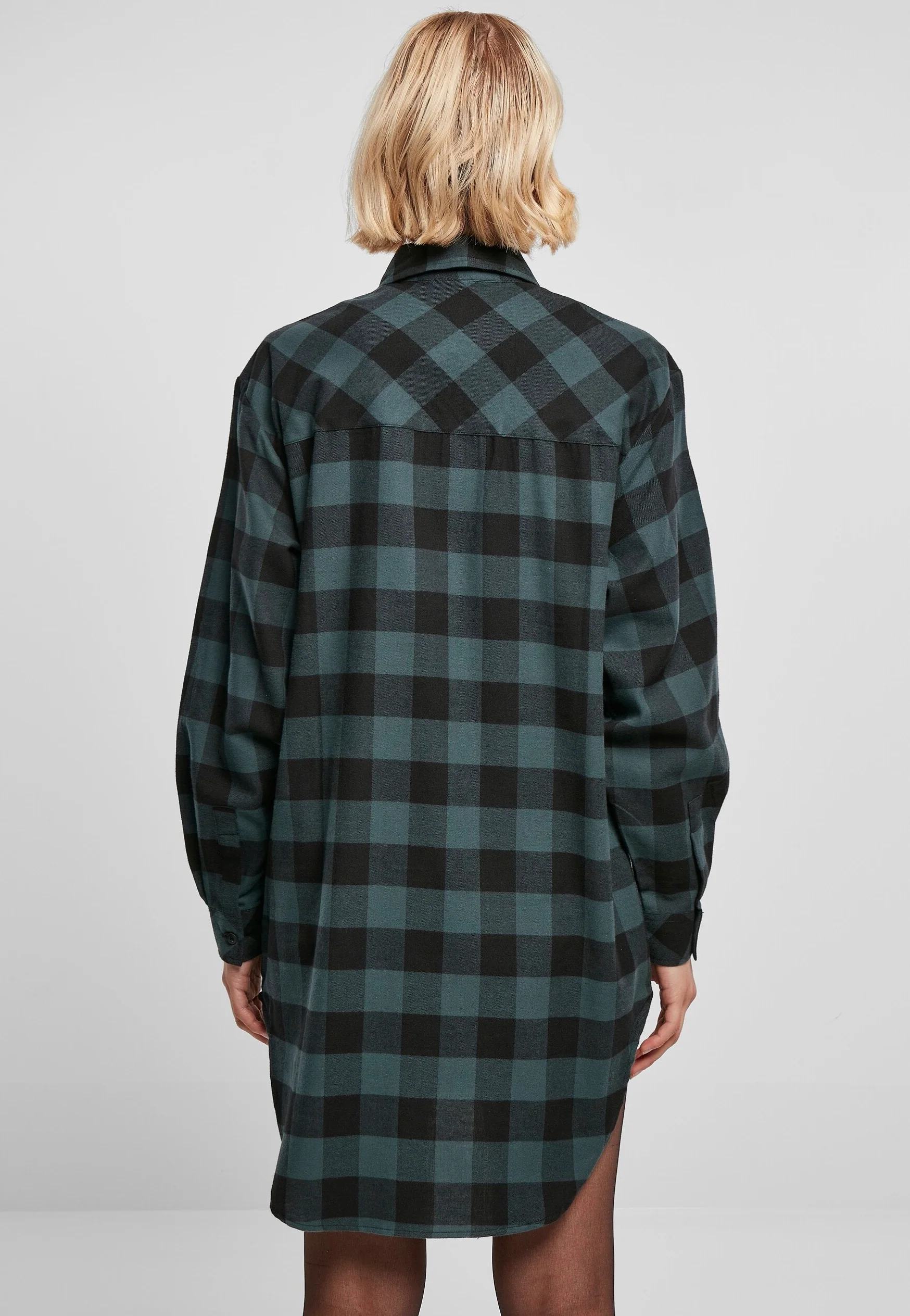 Ladies Oversized Check Flannel Jasper/Black - Dress - Image 5