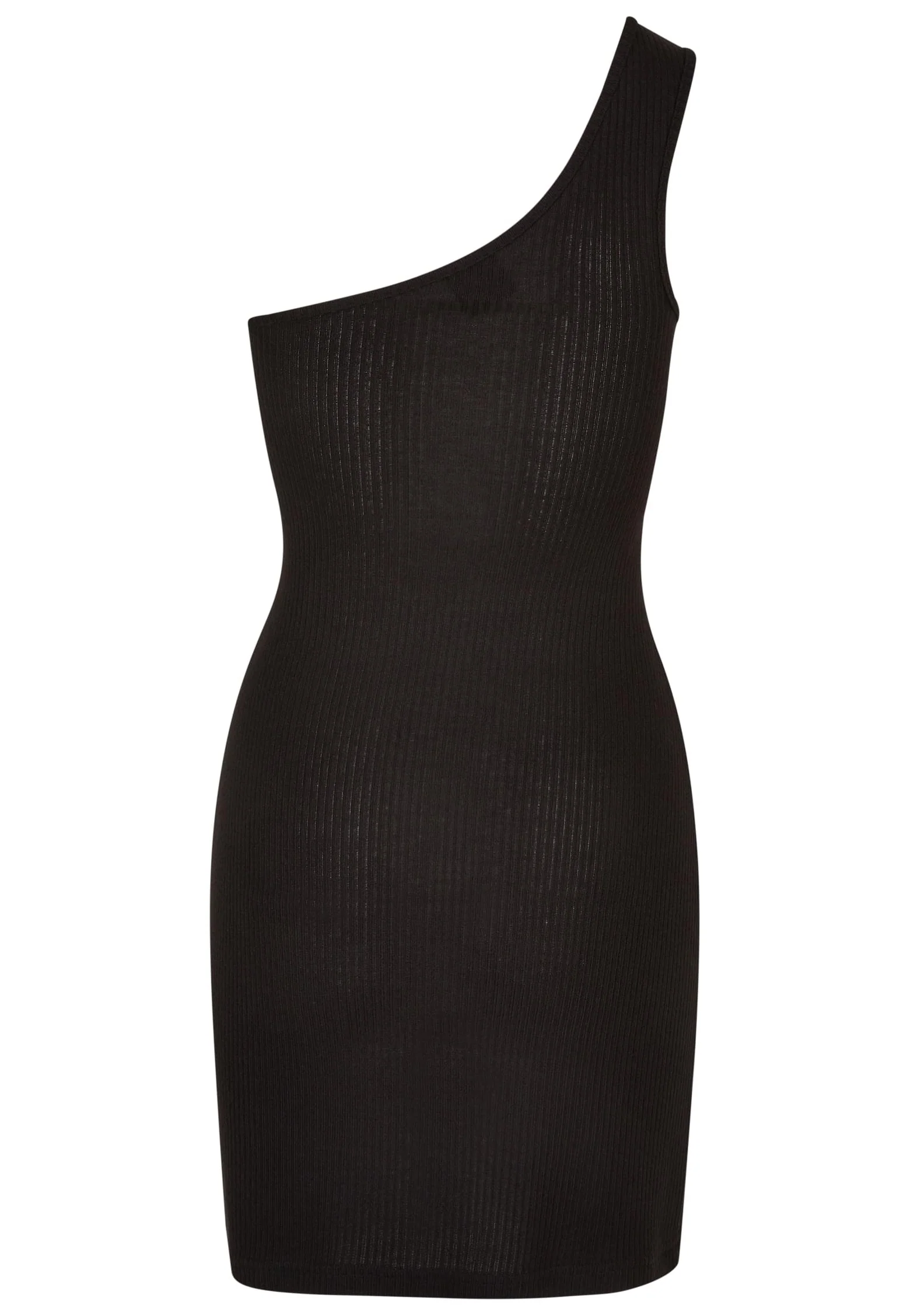 Ladies Rib One Shoulder Black - Dress - Image 7