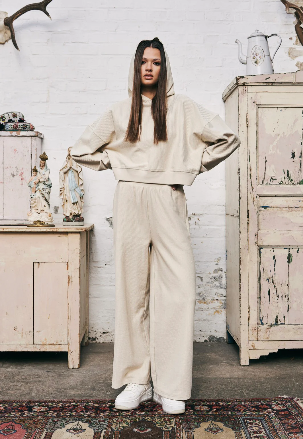 Ladies Straight Rib Terry Softseagrass - Pants - Image 3