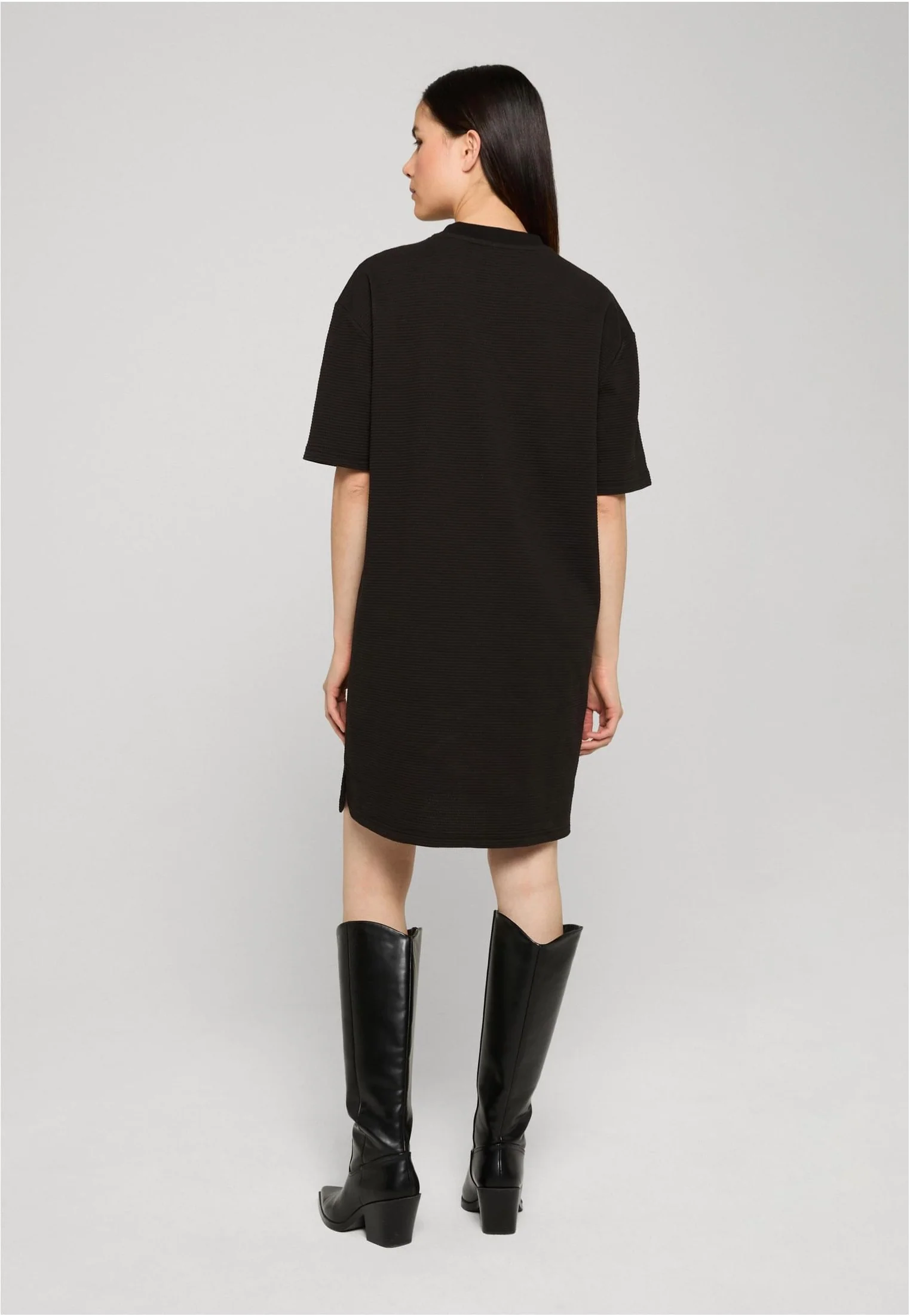 Ladies Structured Jersey Black - Dress - Image 2