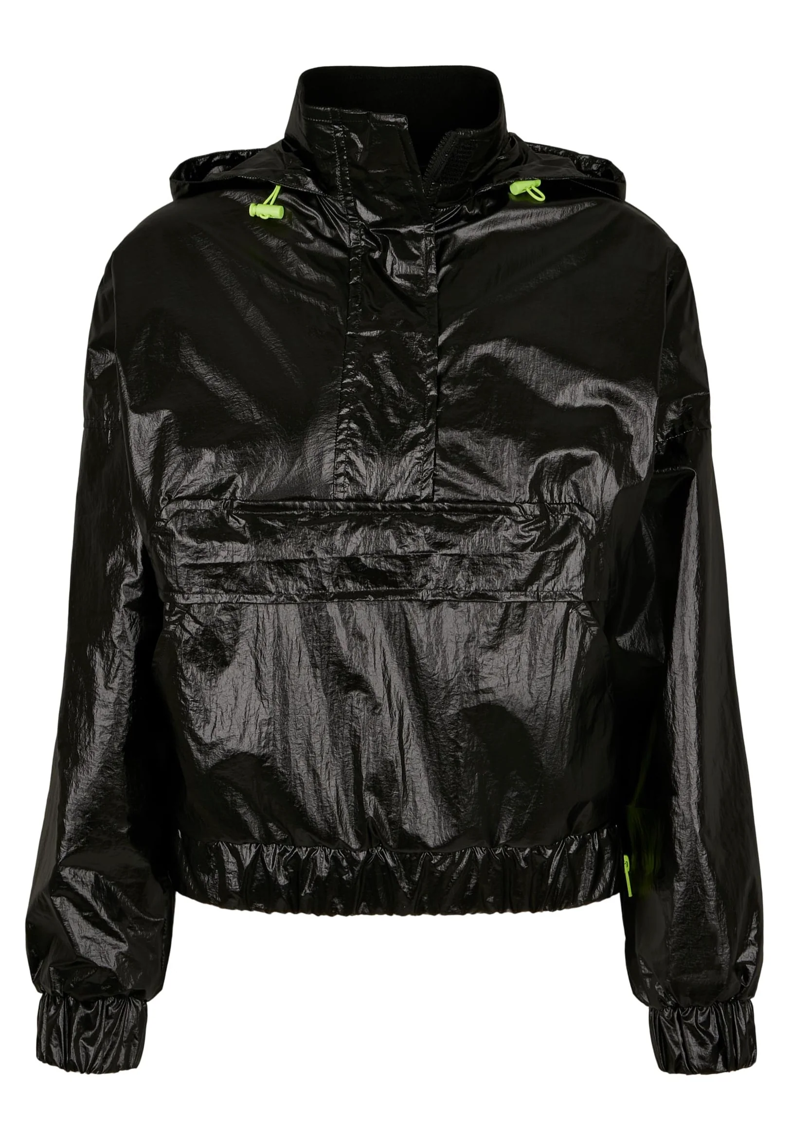 Ladies Vanish Crinkle Pull Over Black - Windbreaker - Image 10
