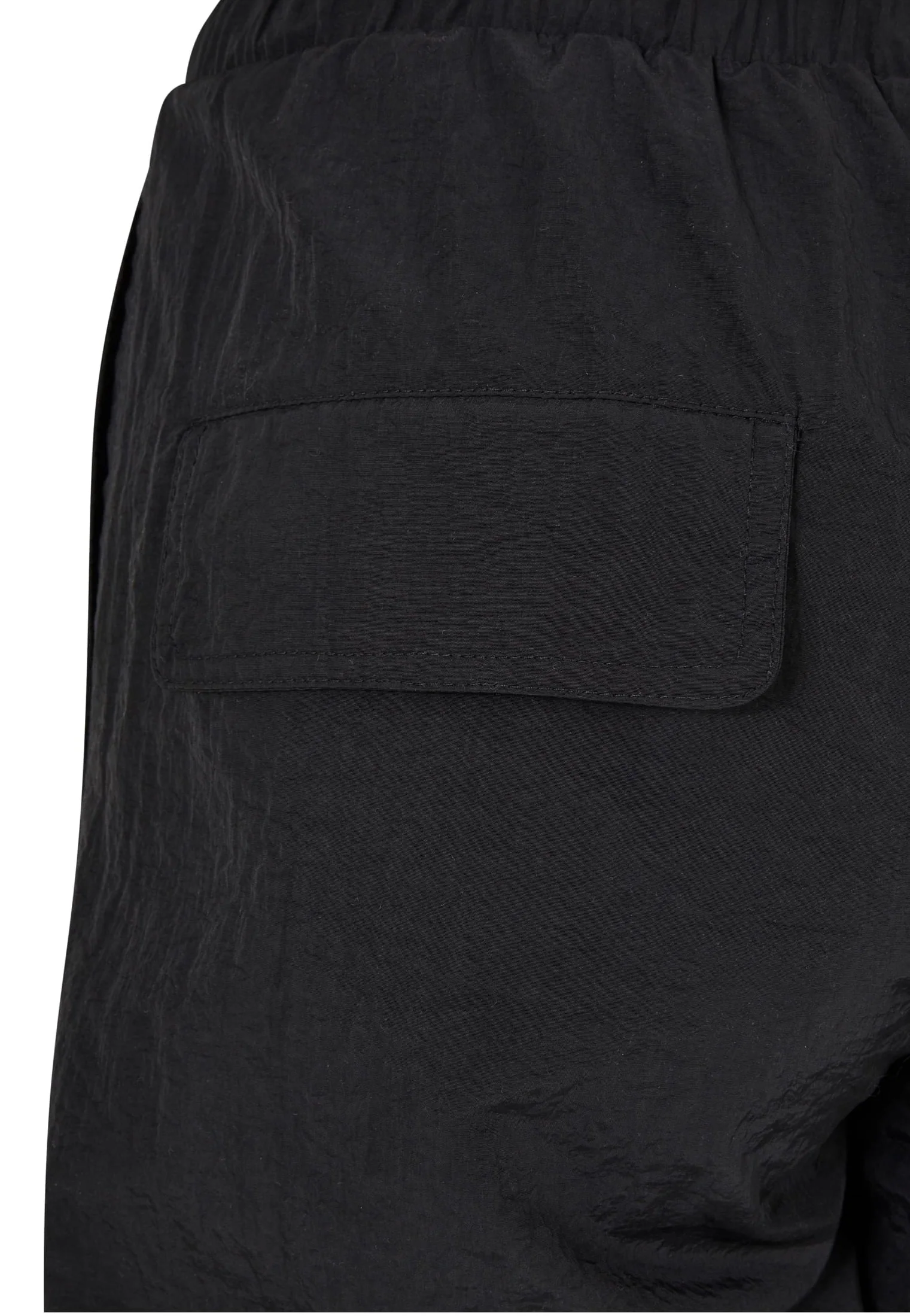 Ladies Wide Crinkle Nylon Black - Pants - Image 13