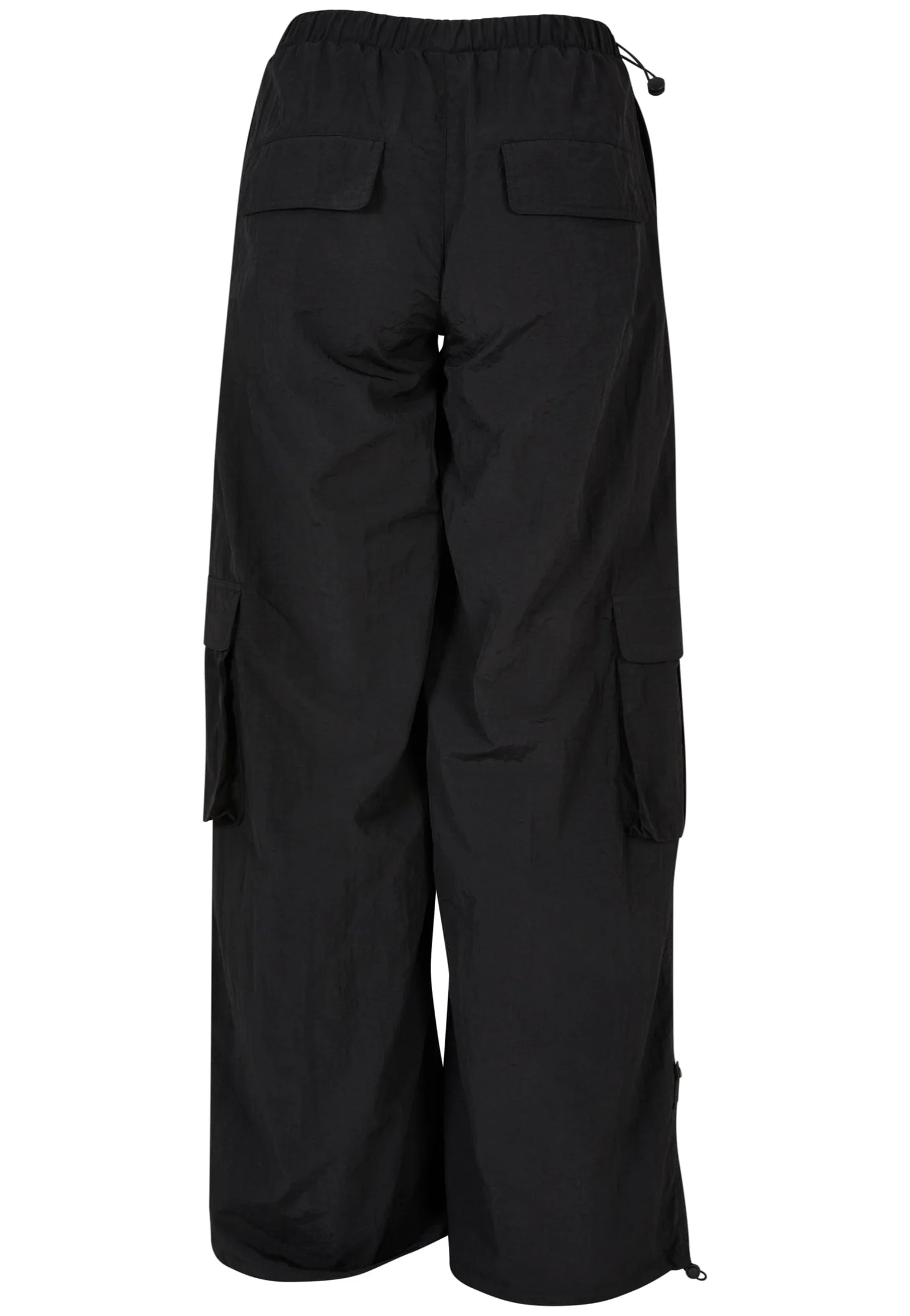 Ladies Wide Crinkle Nylon Black - Pants - Image 7