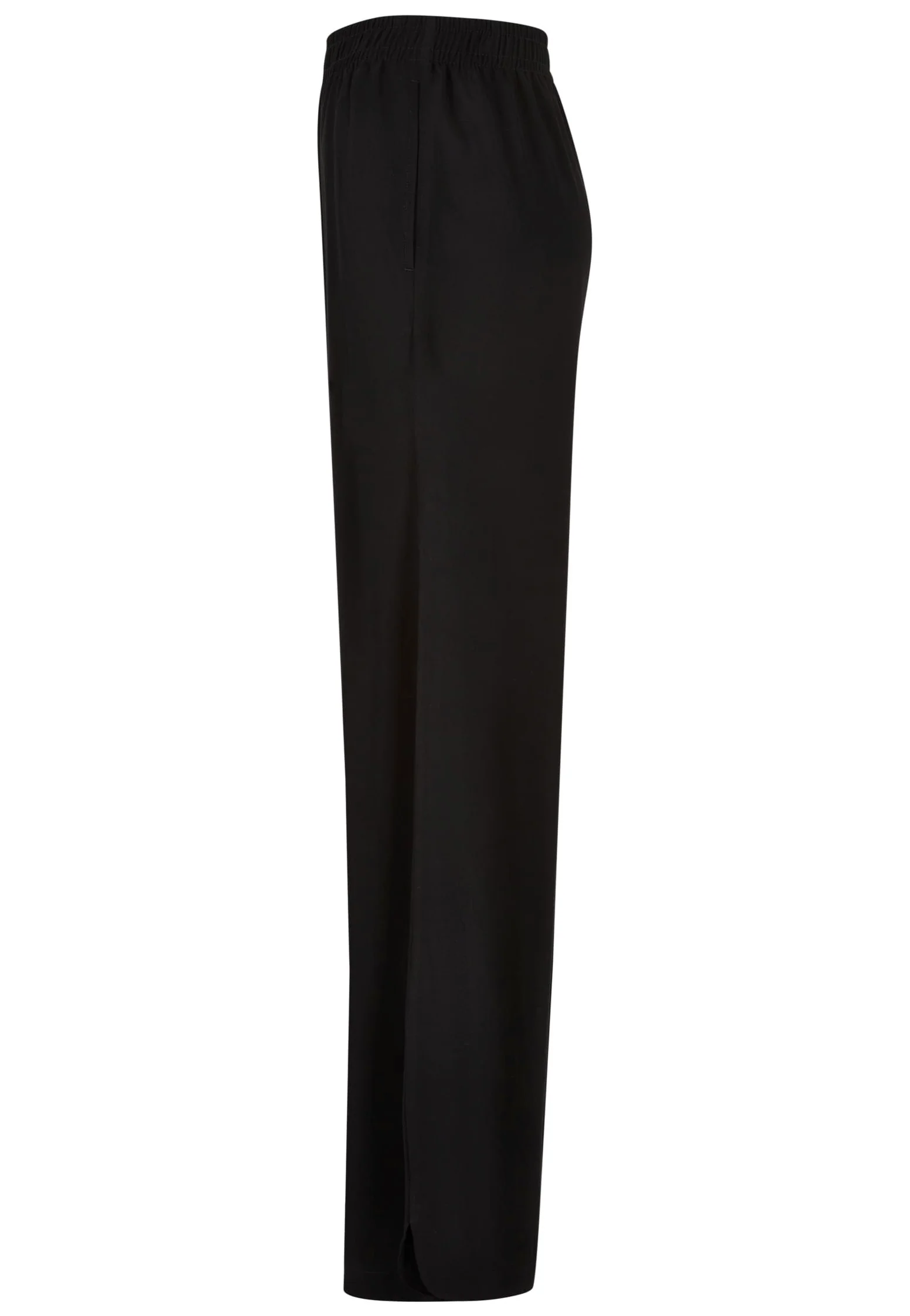 Ladies Wide Leg Viscose Black - Pants - Image 9