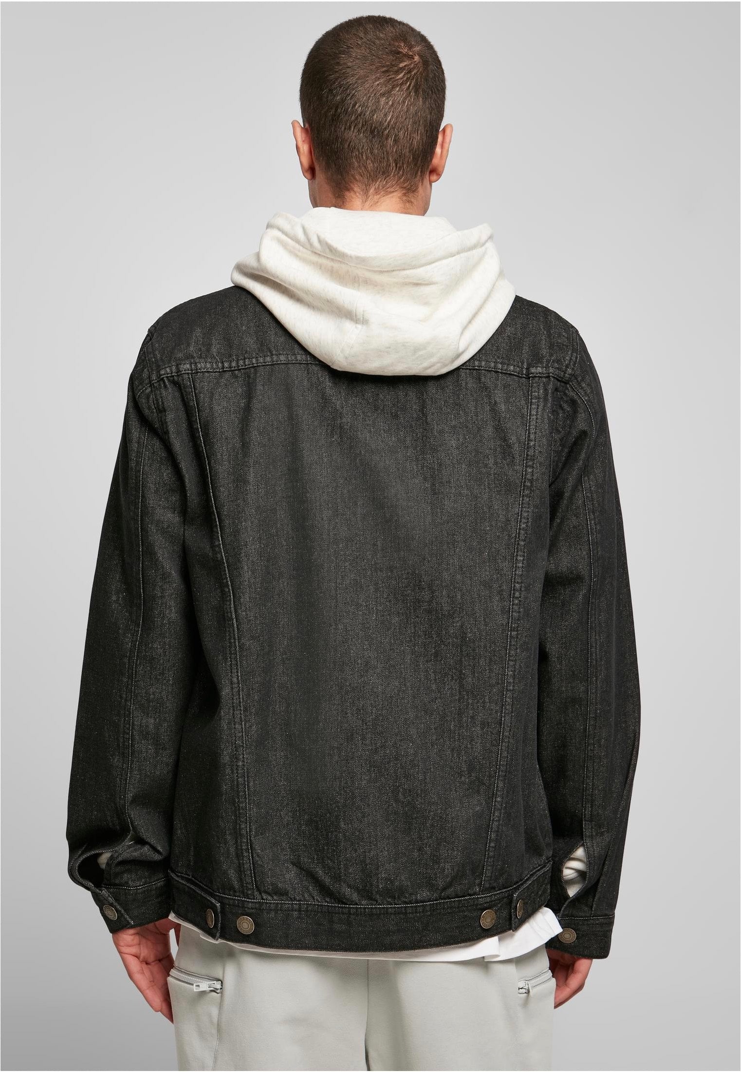 Organic Basic Denim Black Washed - Jeans Jacket - Image 6