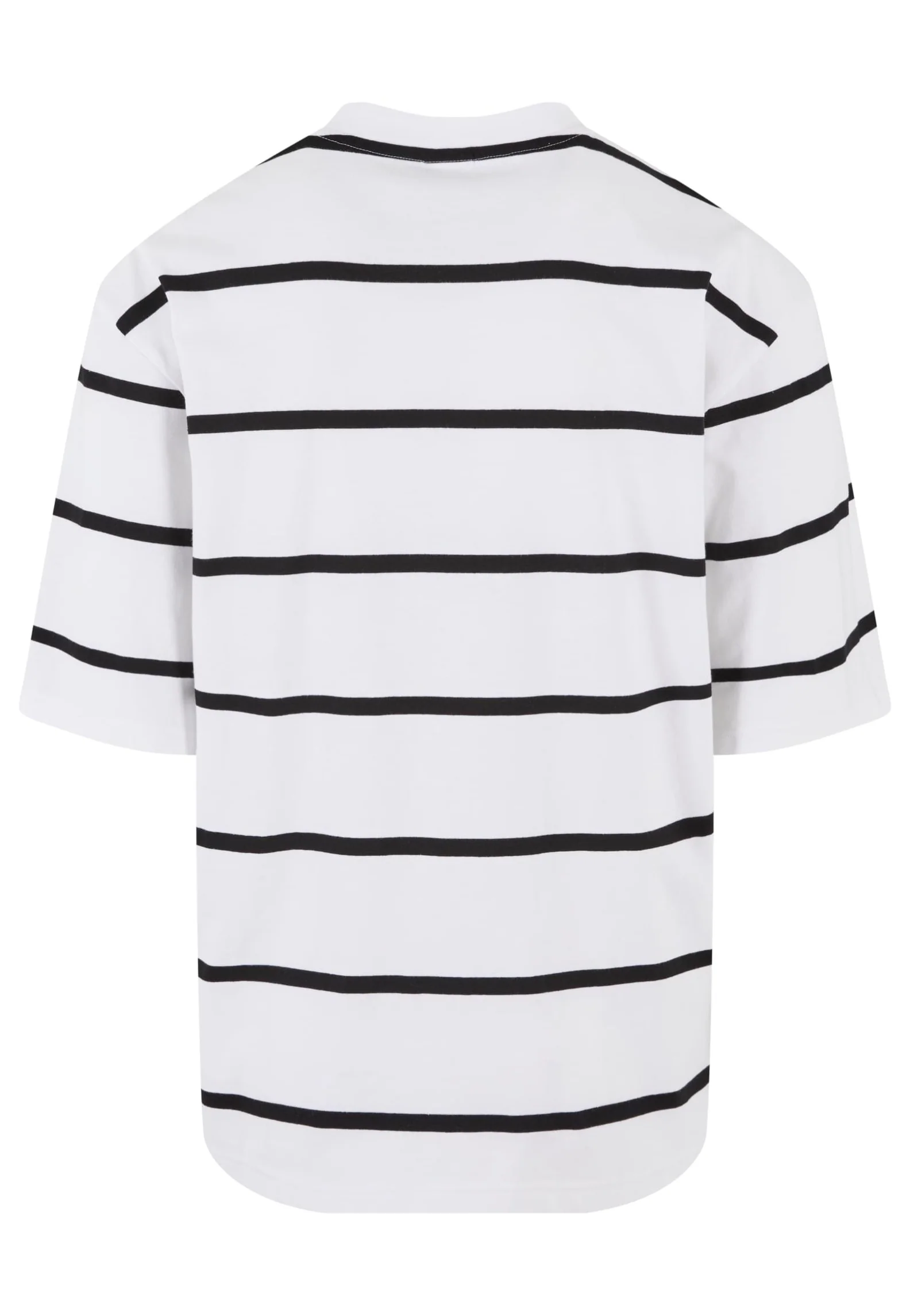 Oversized Sleeve Modern Stripe White/Black - T-Shirt - Image 7