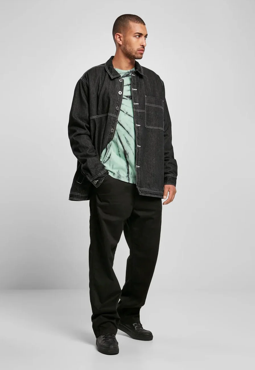 Oversized Trucker Black Raw - Jacket - Image 2
