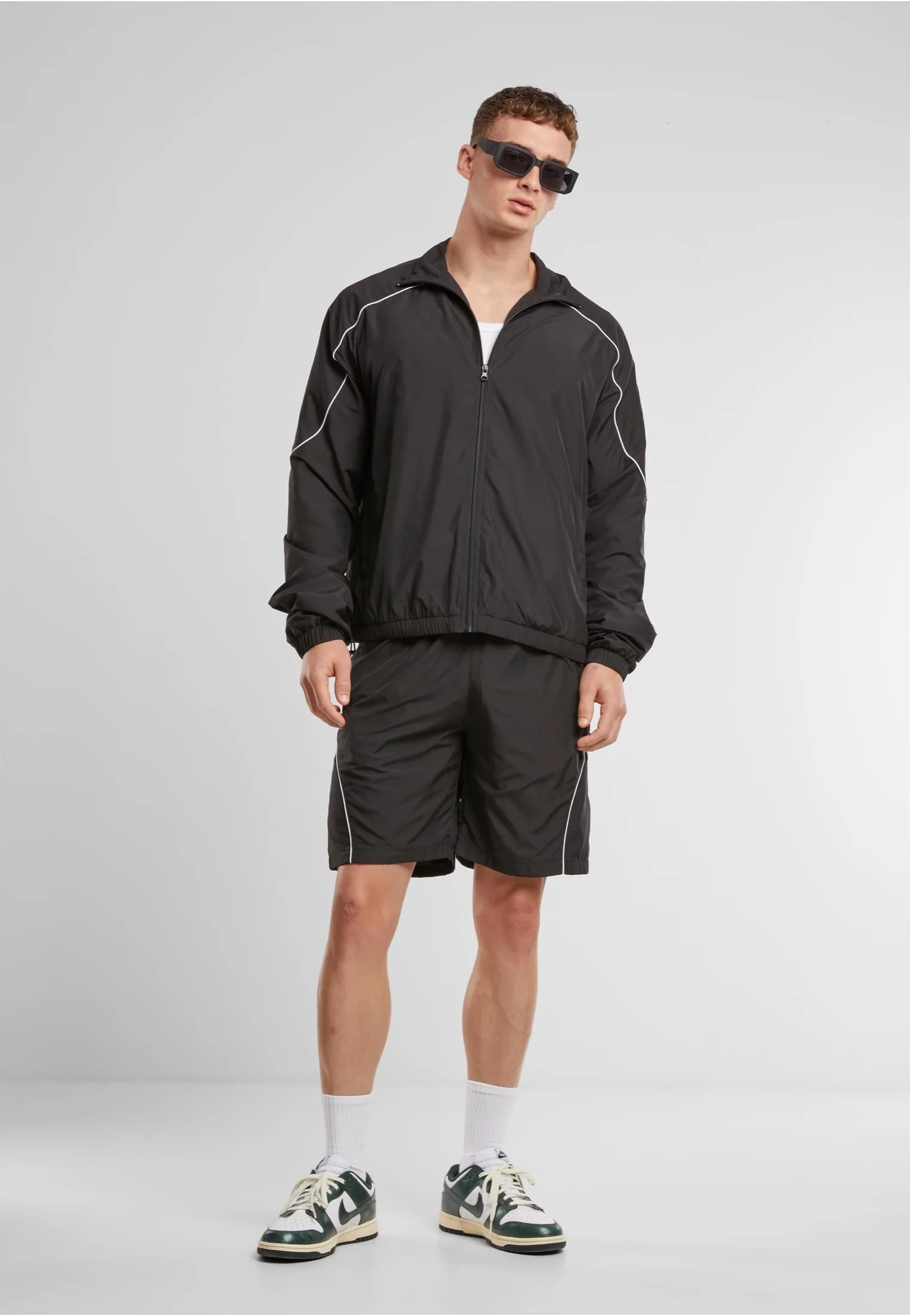 Piped Panel Black - Track Jacket - Image 2