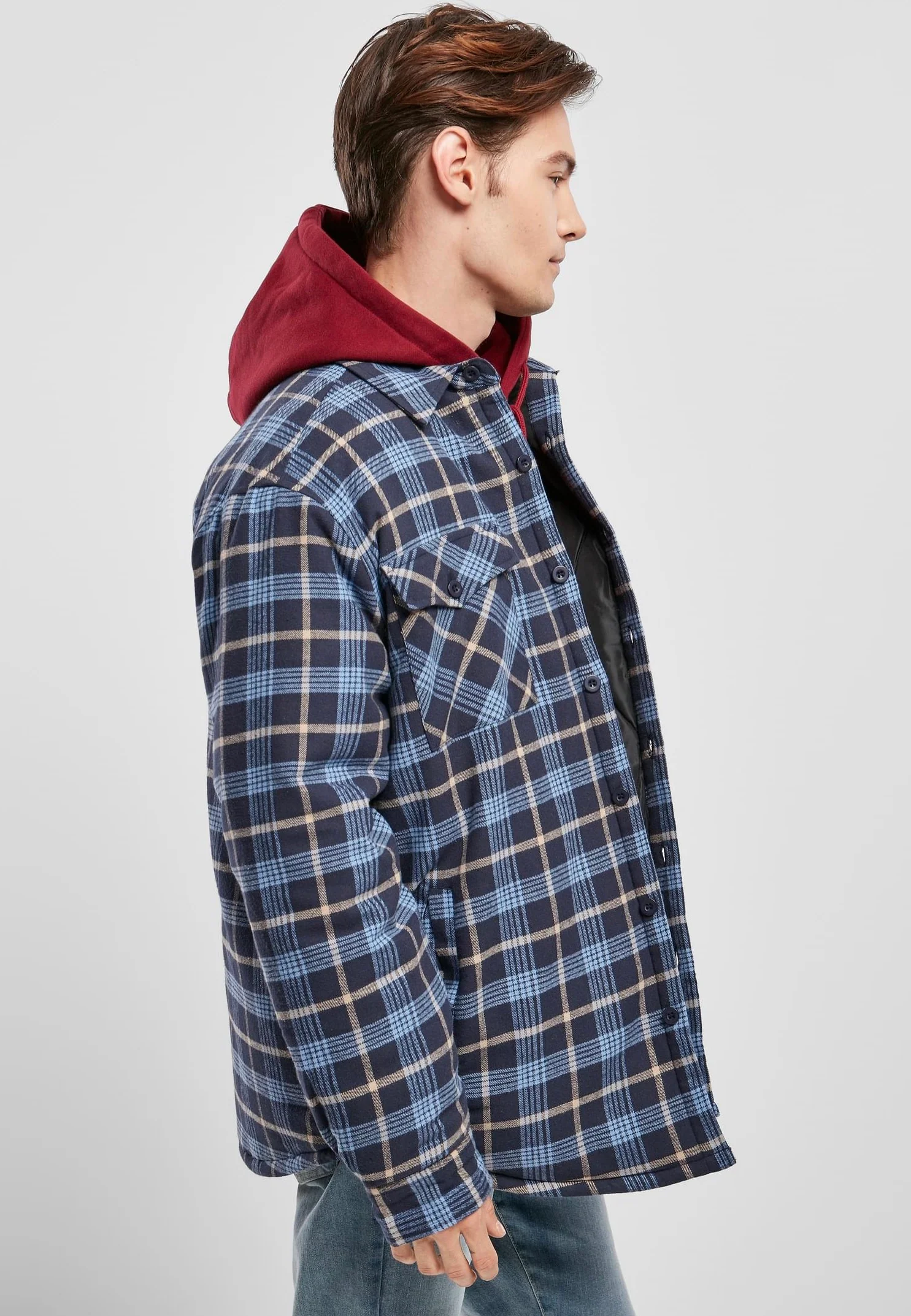 Plaid Quilted Lightblue/Darkblue - Jacket - Image 5