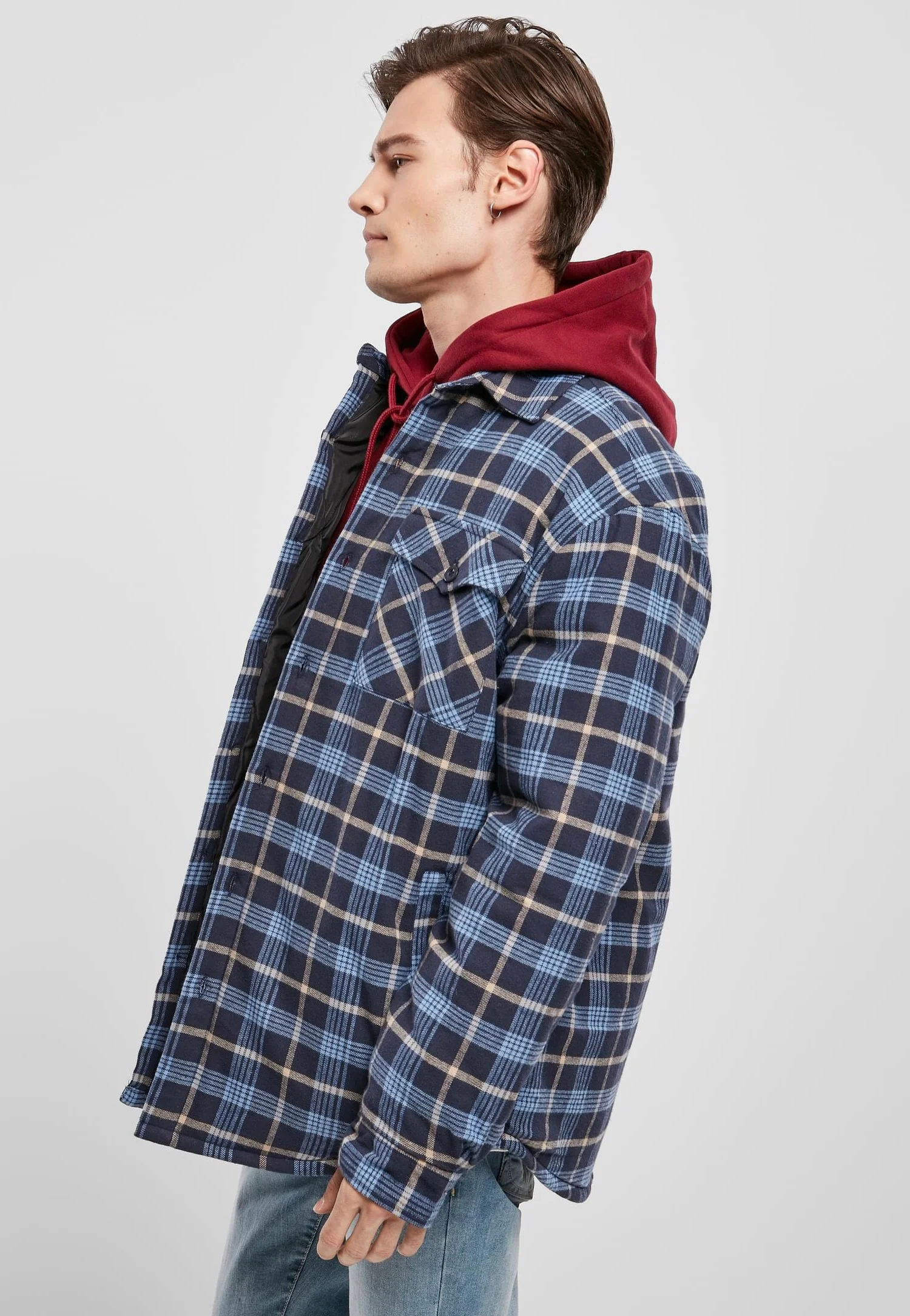 Plaid Quilted Lightblue/Darkblue - Jacket - Image 6