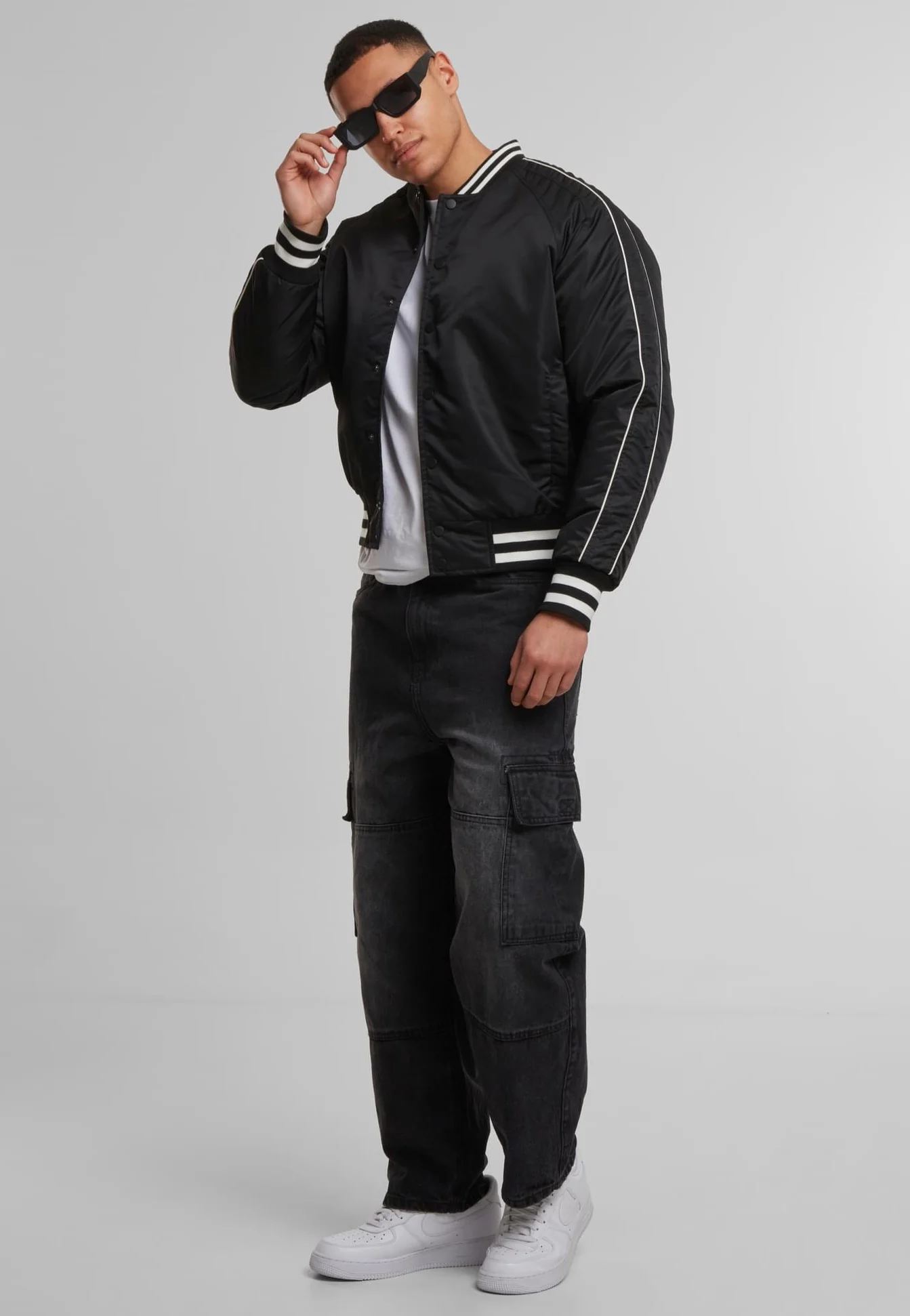 Racer Bomber Black - Jacket - Image 2