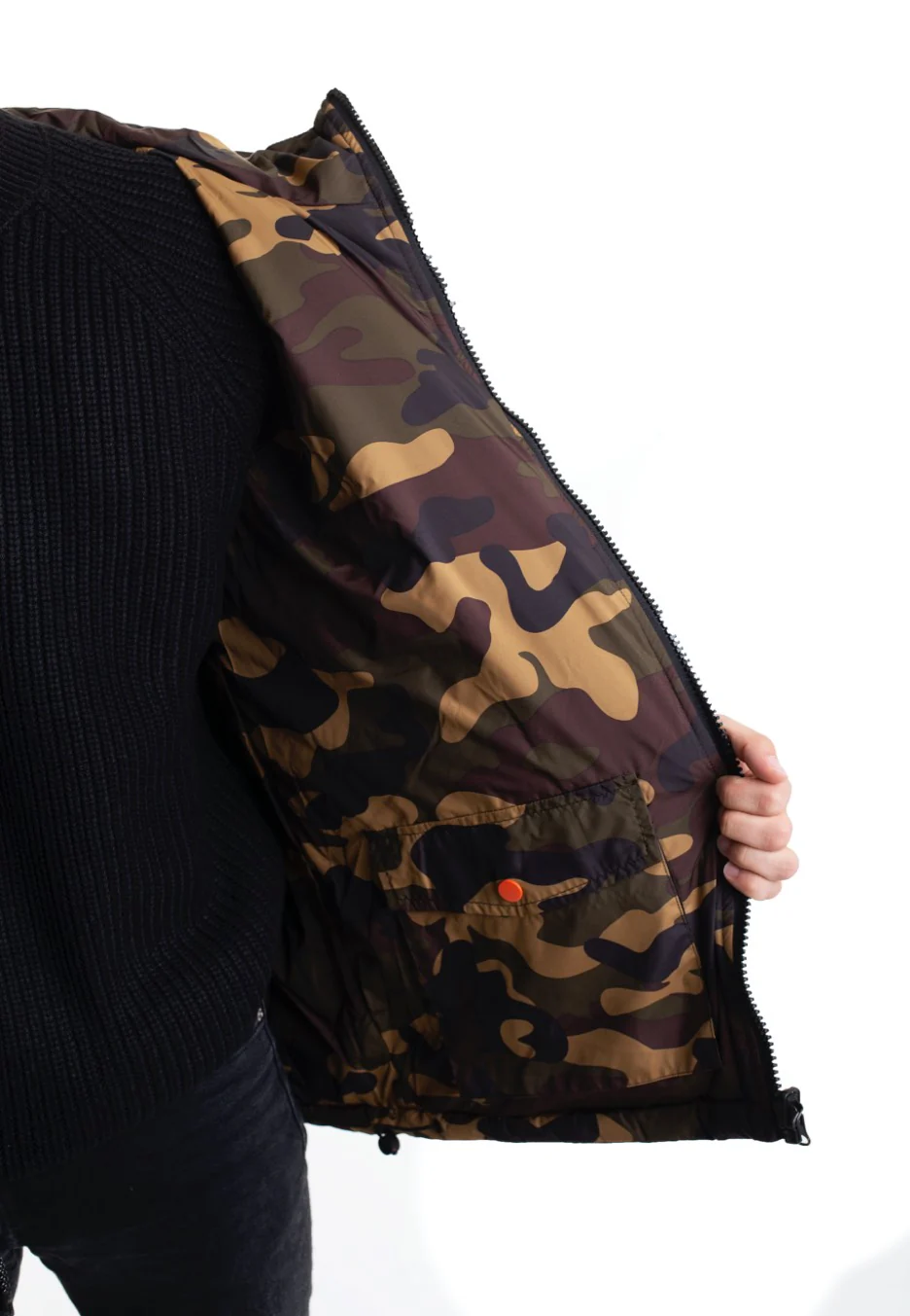 Reversible Black/Woodcamo - Jacket - Image 6