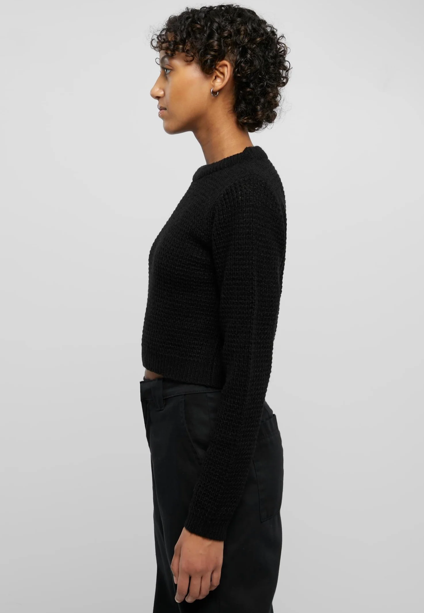 Short Waffle Black - Pullover - Image 2