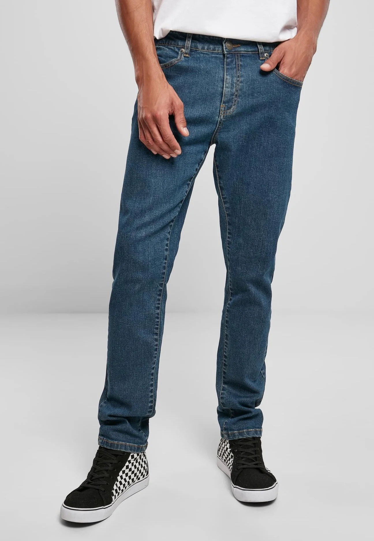 Slim Fit Mid Indigo Washed - Jeans - Image 2