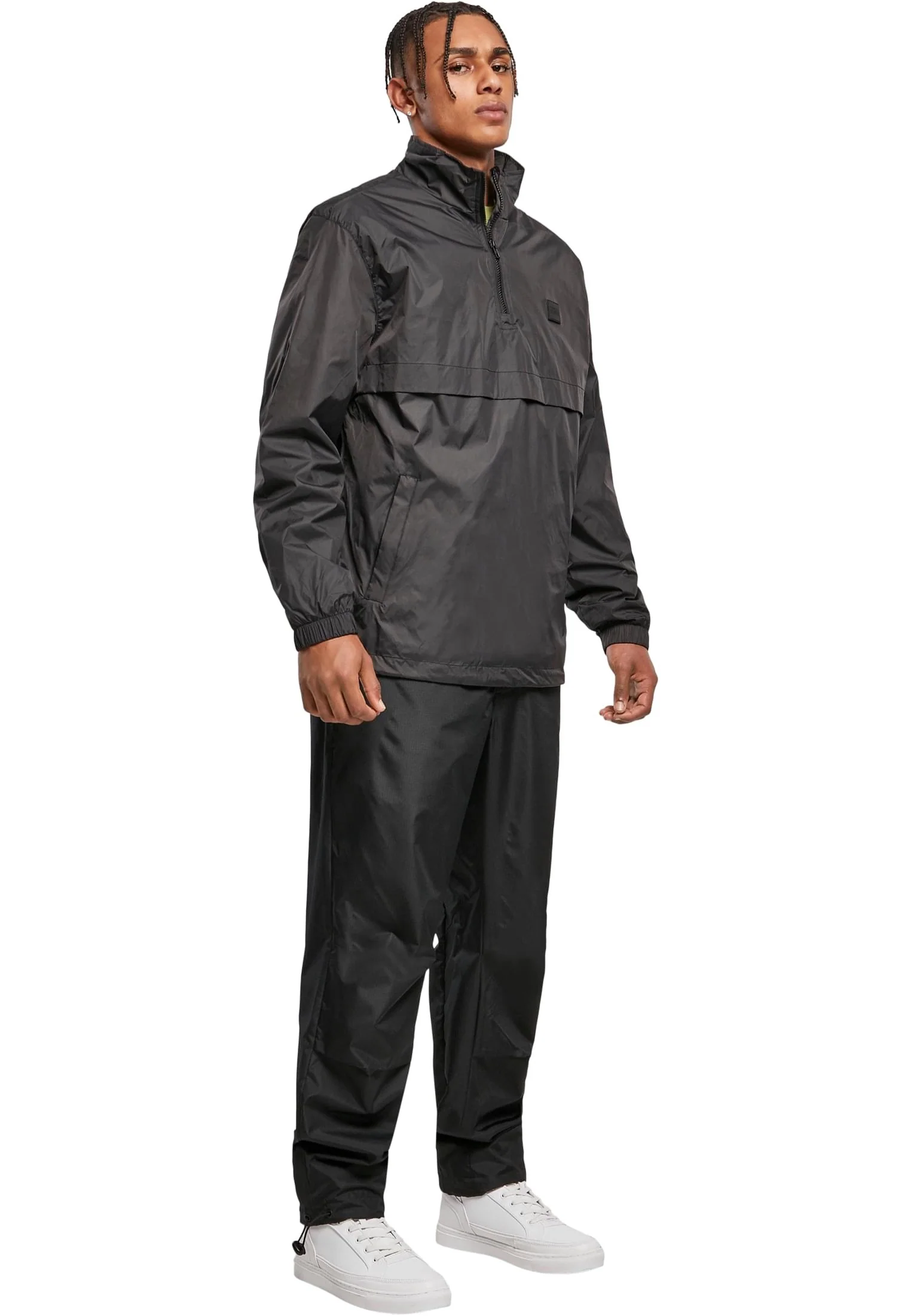 Stand Up Collar Pull Over Black - Jacket - Image 3