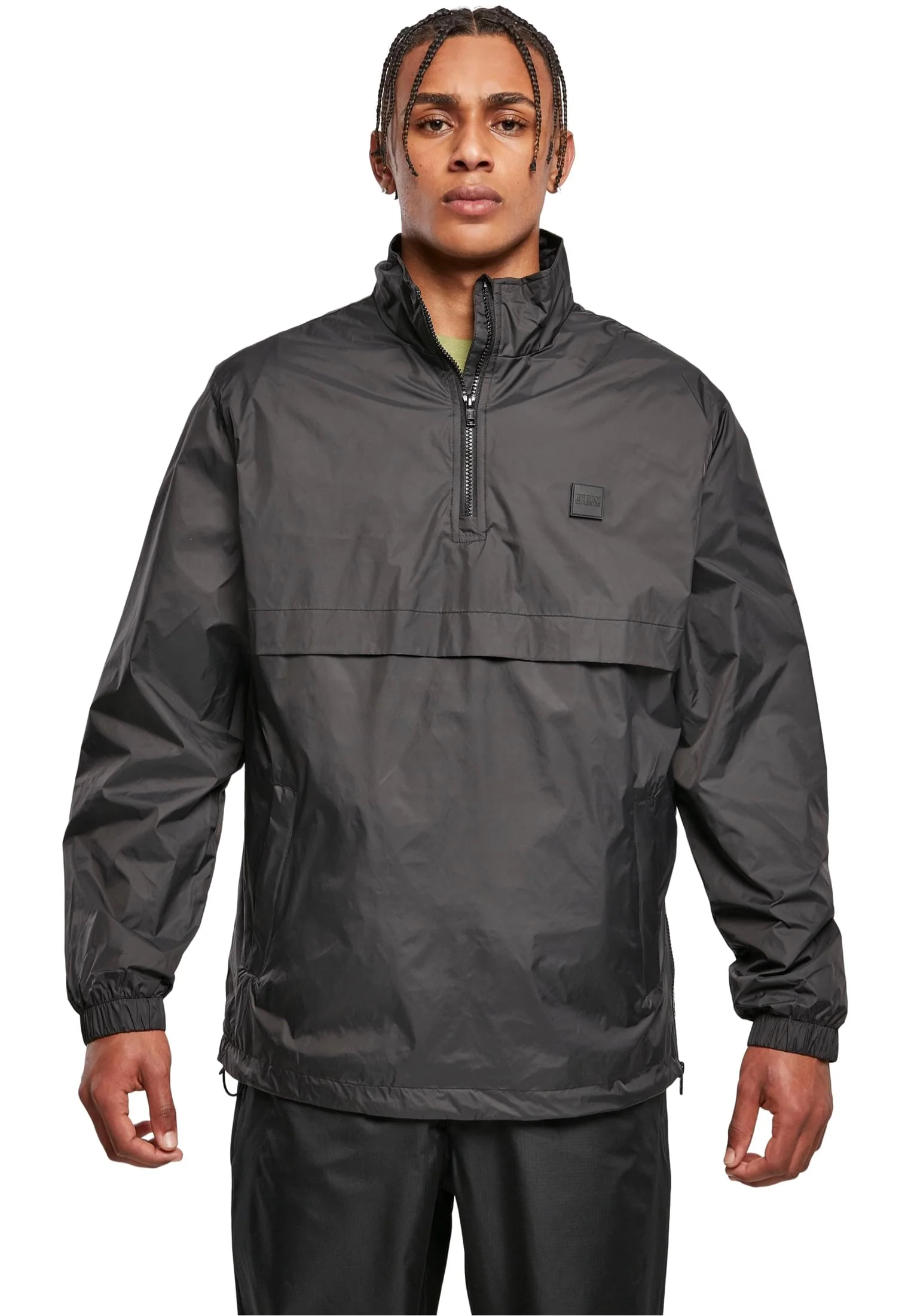 Stand Up Collar Pull Over Black - Jacket - Image 4