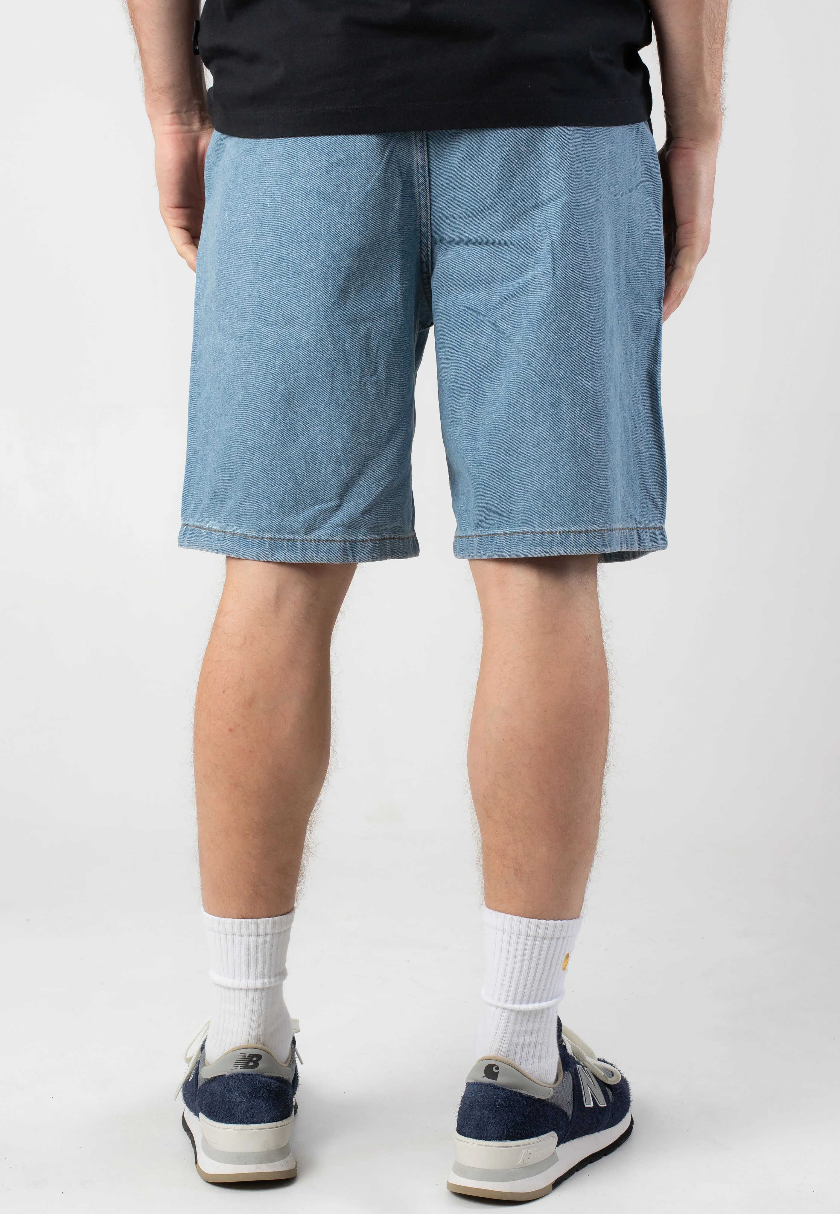 Authentic Chino Loose Pleated Stonewash/Blue - Shorts - Image 4