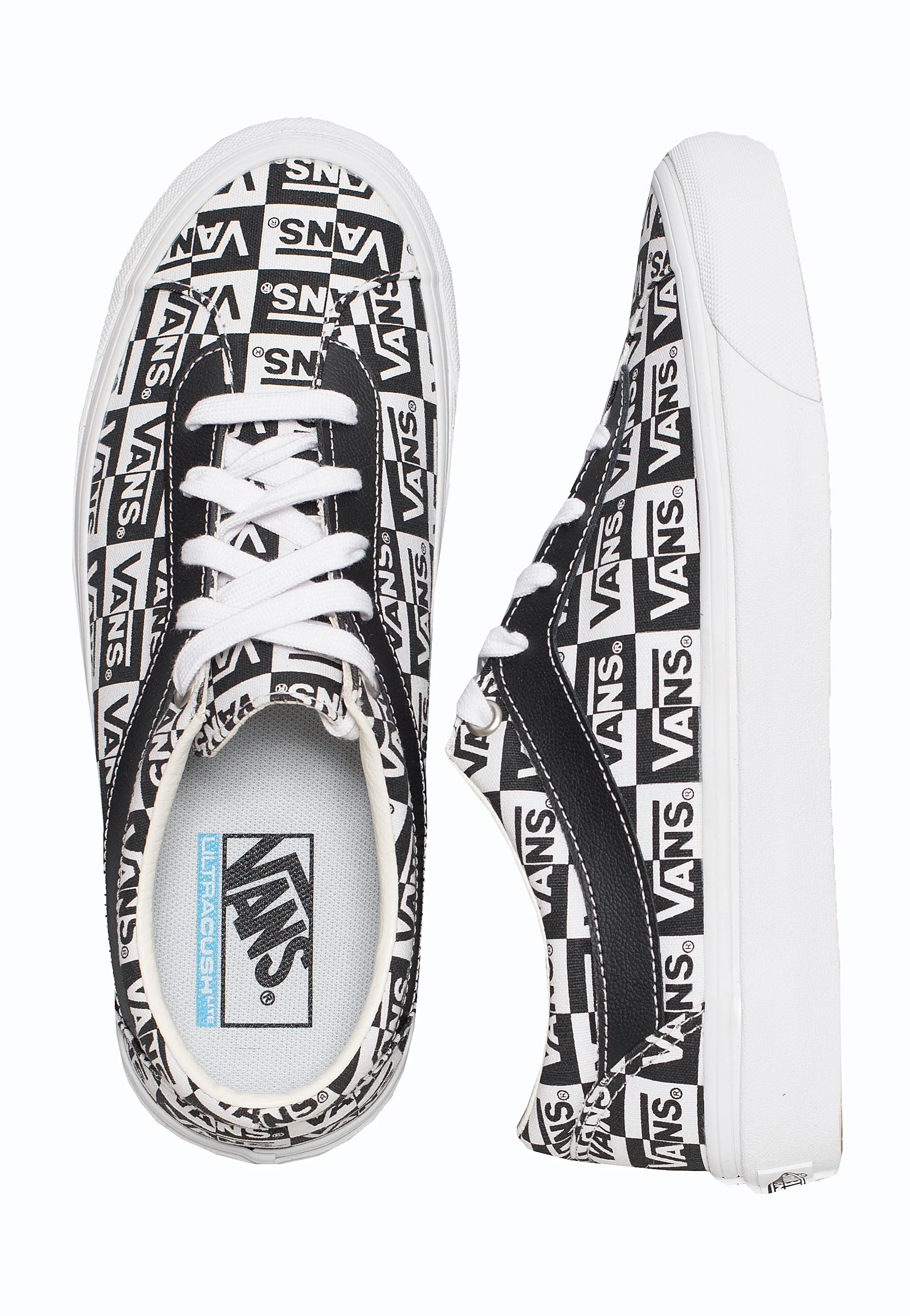 Bold NI Logo Checker True White/Black - Shoes