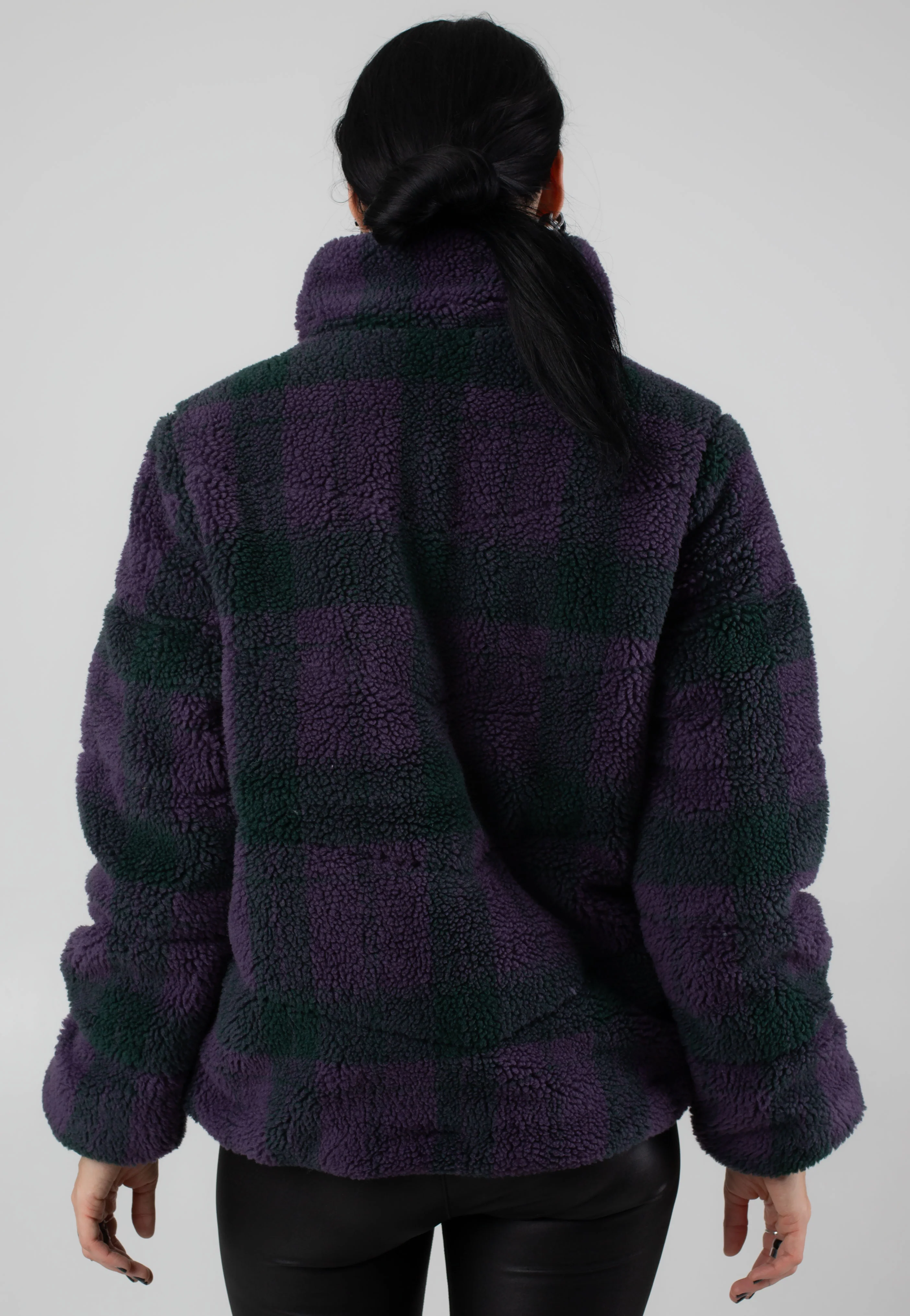 Foundry Plaid High Pile Puff Green Gables - Jacket - Image 3