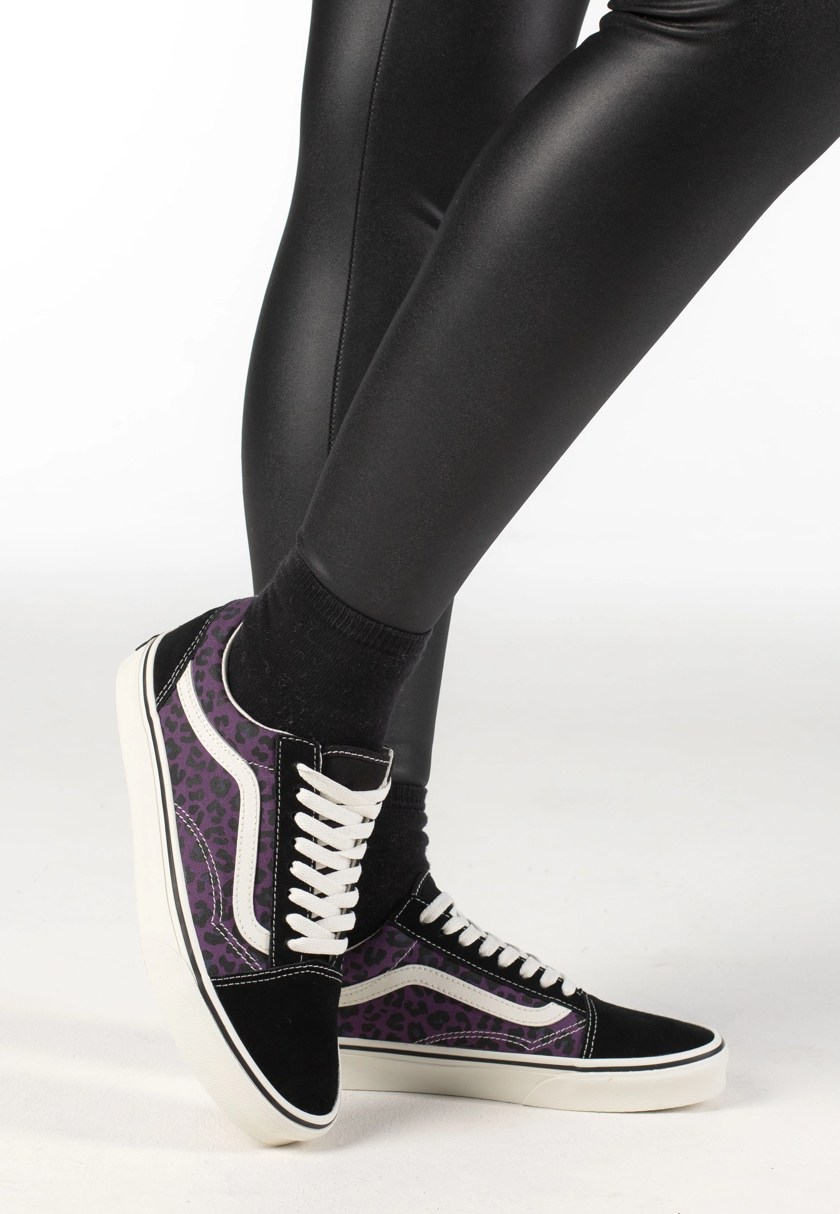 Old Skool Leopard/Purple - Girl Shoes - Image 5