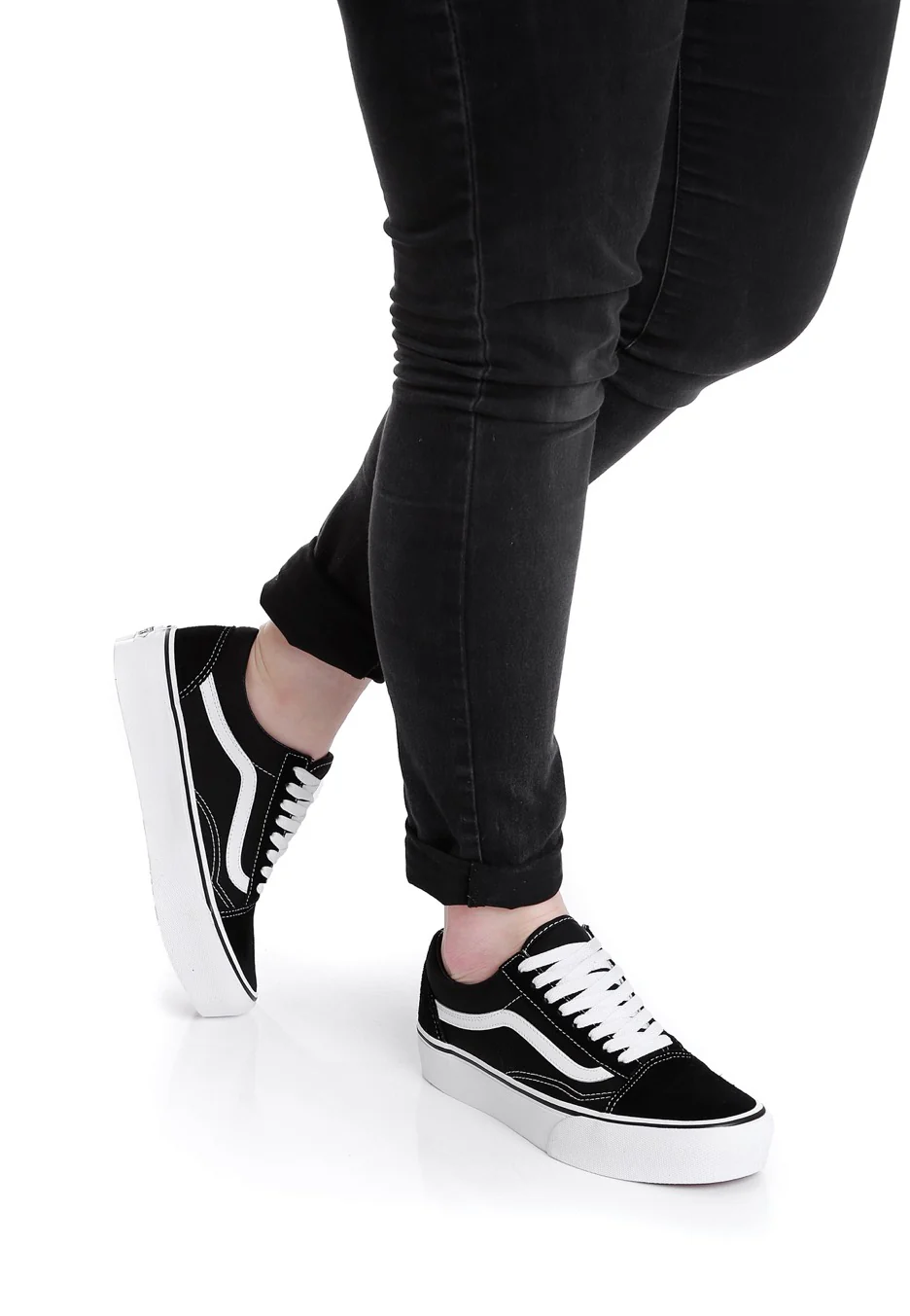 Old Skool Platform Black/White - Girl Shoes - Image 5