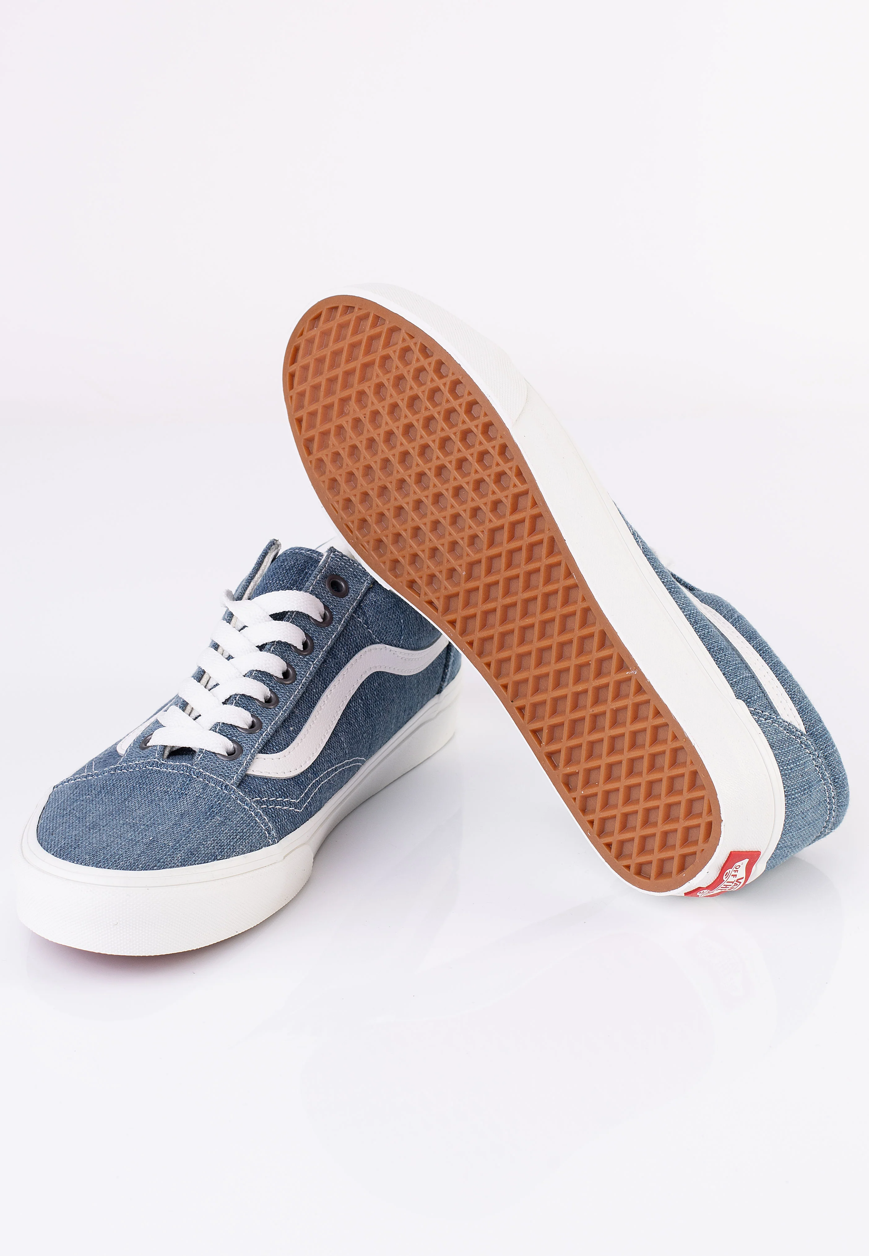 Old Skool Threaded Denim Blue/White - Shoes - Image 3