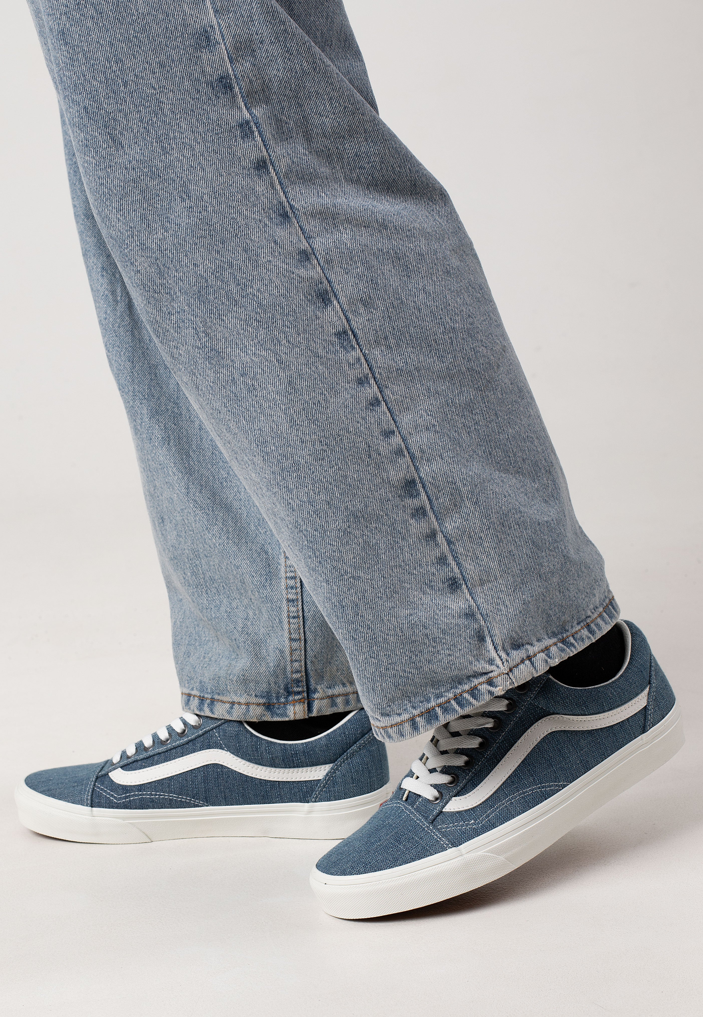 Old Skool Threaded Denim Blue/White - Shoes - Image 4