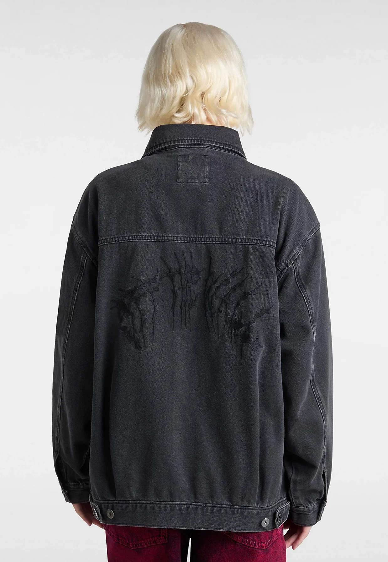 Pitstop Denim Metal Station Washed Black - Jeans Jacket - Image 2