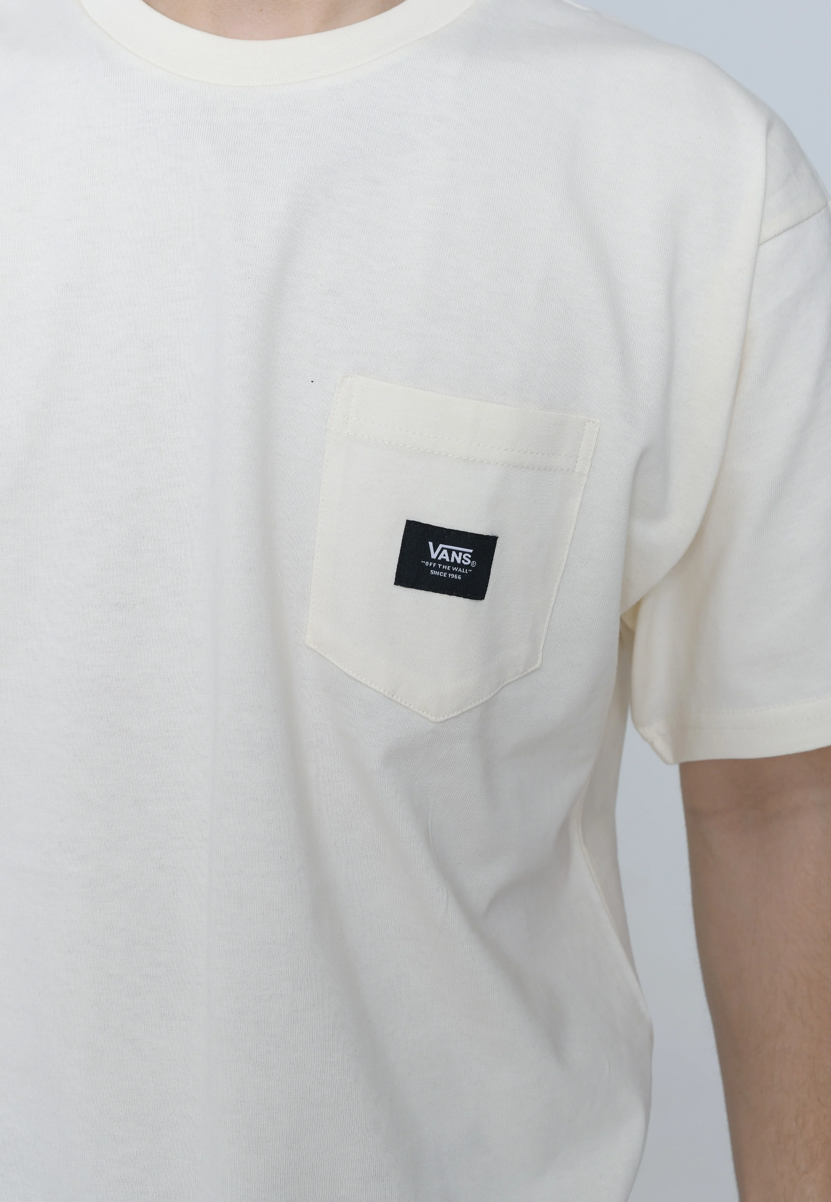 Woven Patch Pocket Antique White - T-Shirt - Image 2