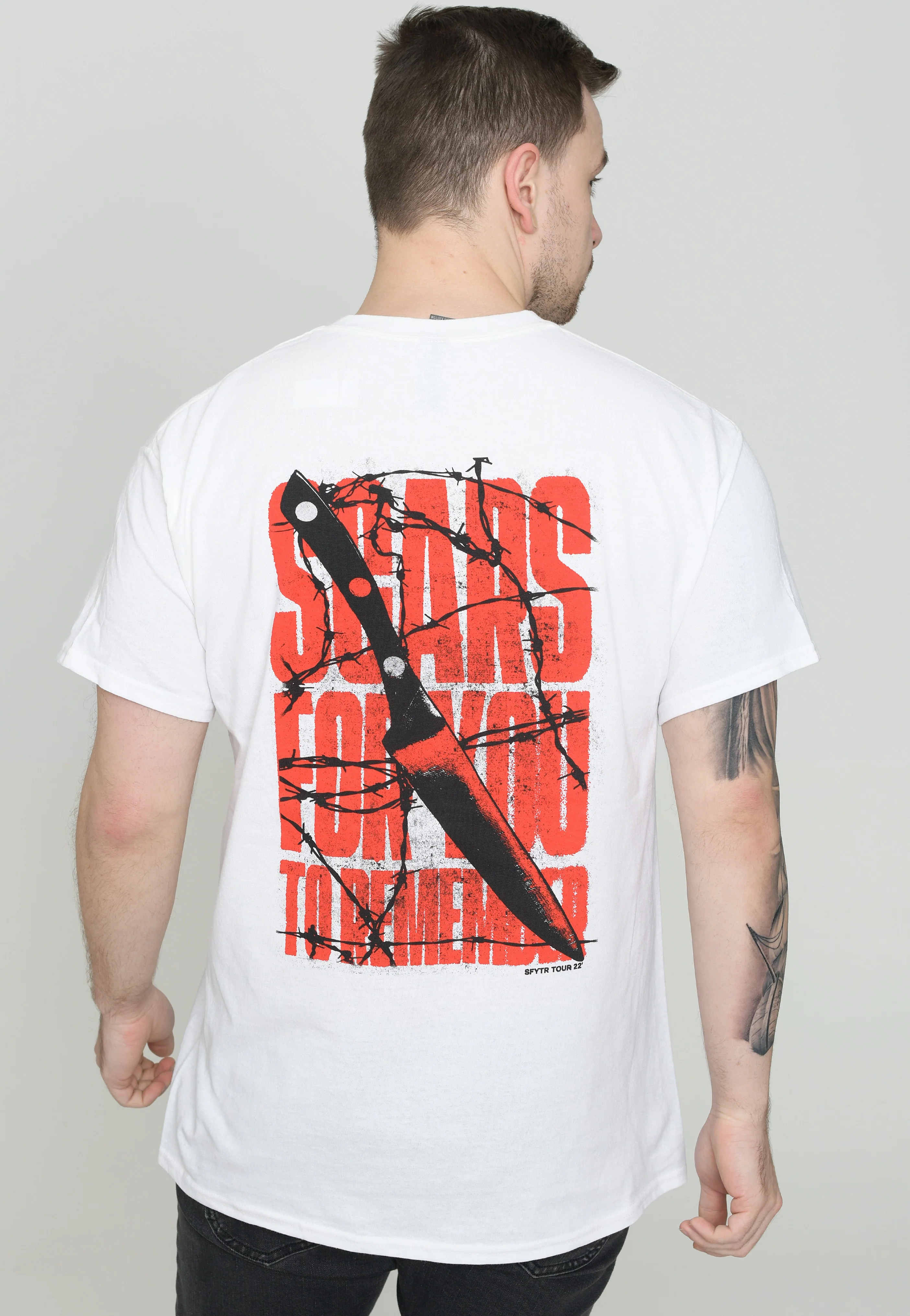 Knife White - T-Shirt - Image 4