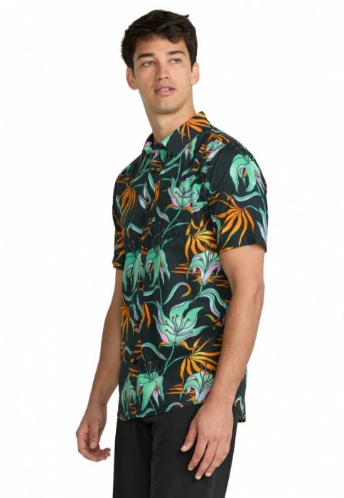 Brainmelter Floral Black Green - Shirt - Image 5