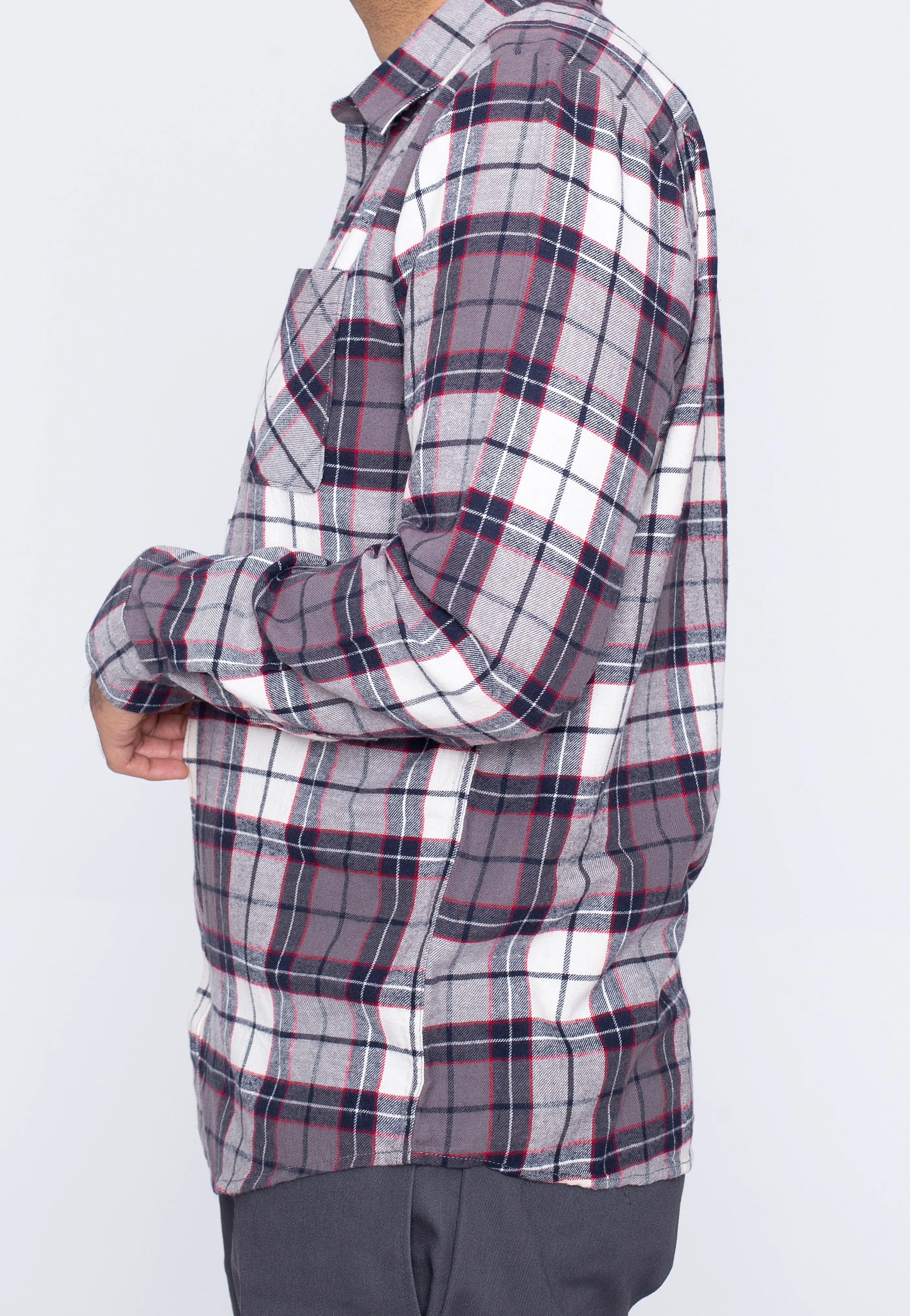 Caden Plaid Bleached Sand - Shirt - Image 2