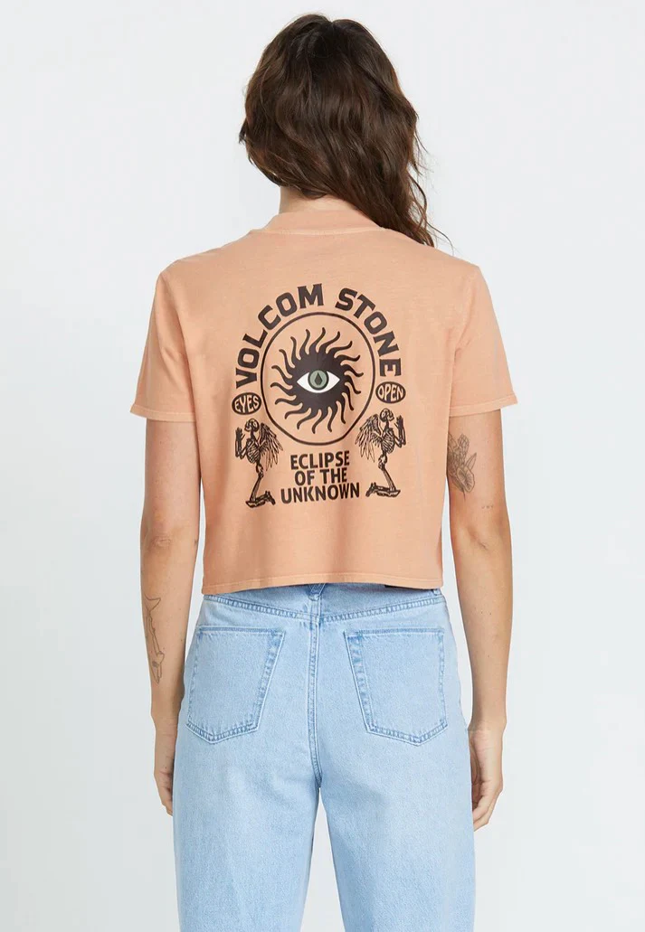Dial Crop Sand Brown - T-Shirt - Image 2