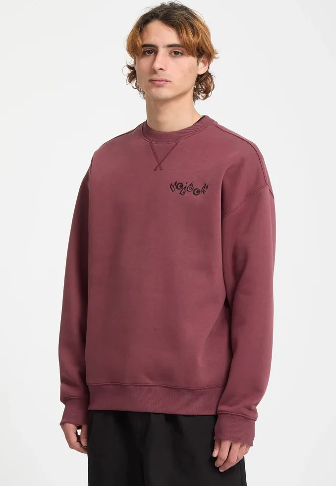 FA Daniel Shepard Crew Merlot - Sweater - Image 2