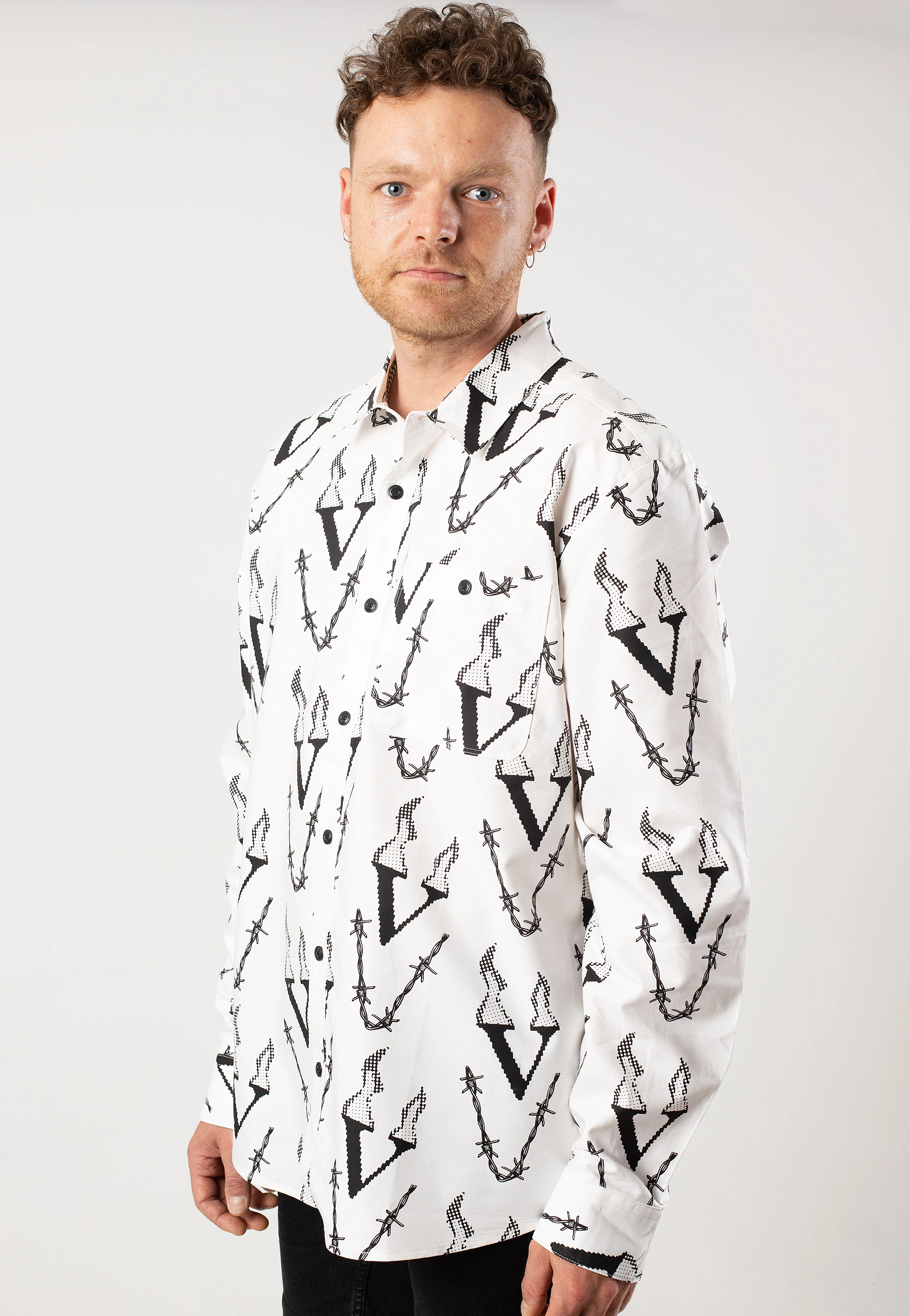 Fergadelic Woven White - Shirt - Image 4