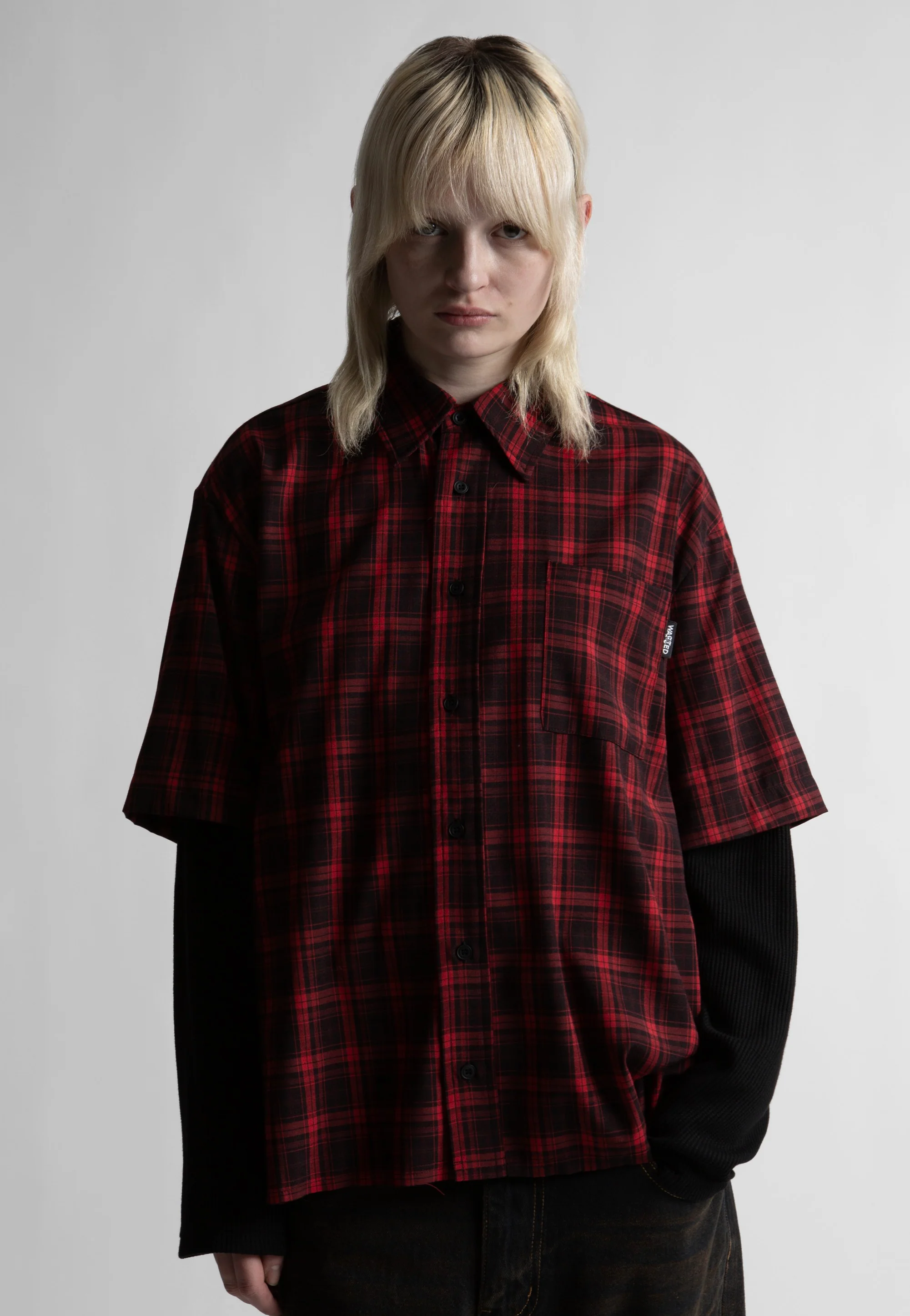 Tartan Age Fire Red Black - Shirt - Image 5