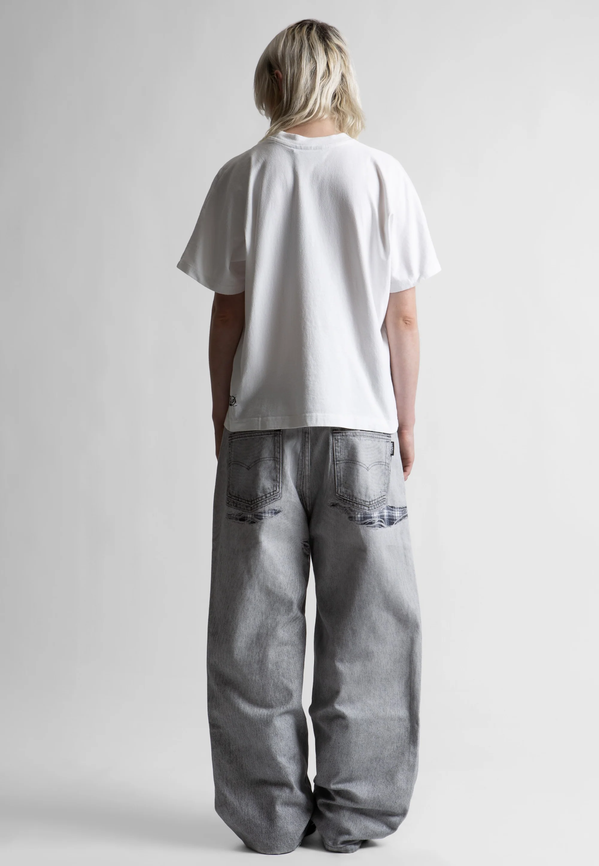 Trompe L'Oeil Grant Faded Grey - Jeans - Image 4