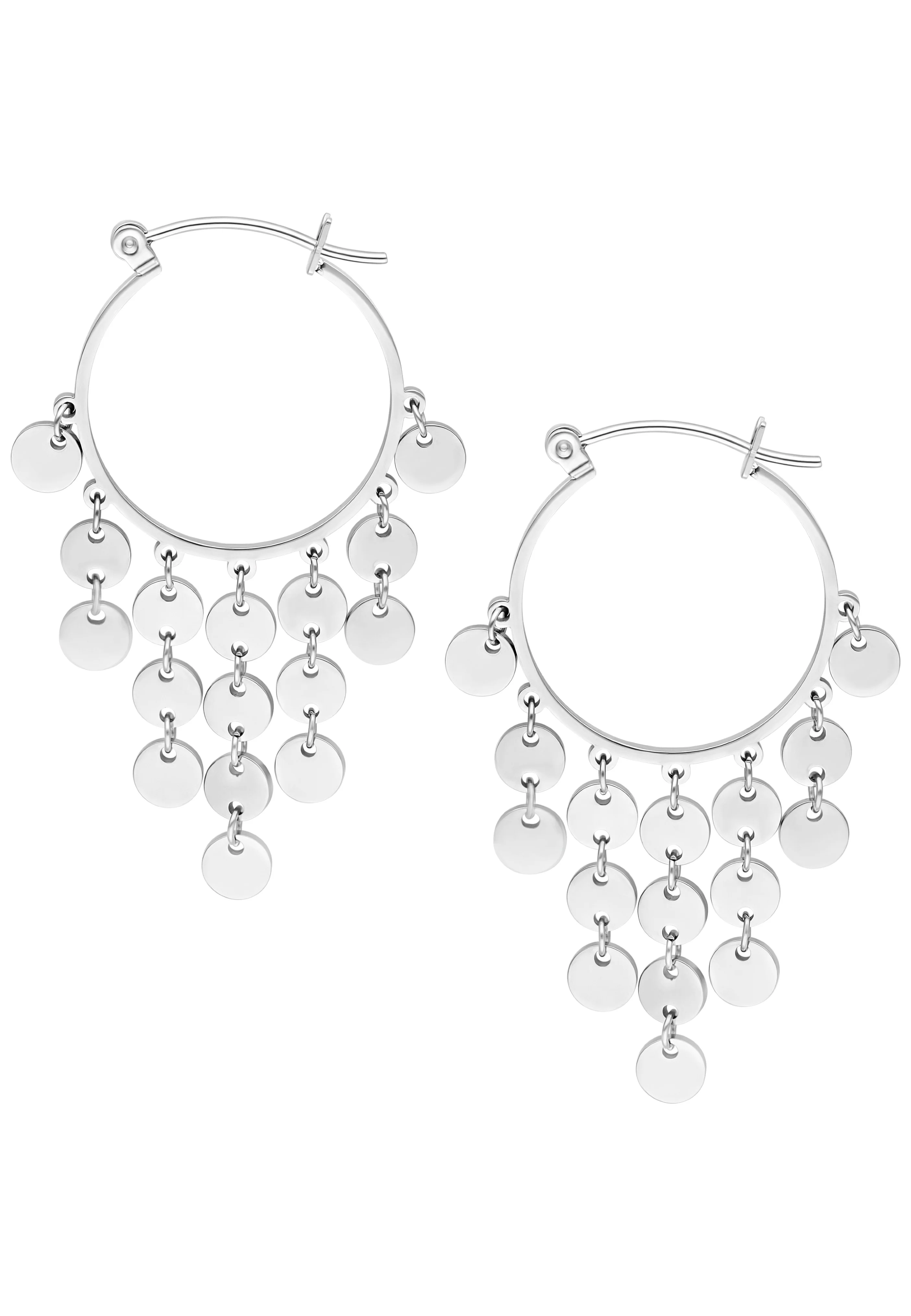 Dangling Plate Silver - Earrings - Image 4