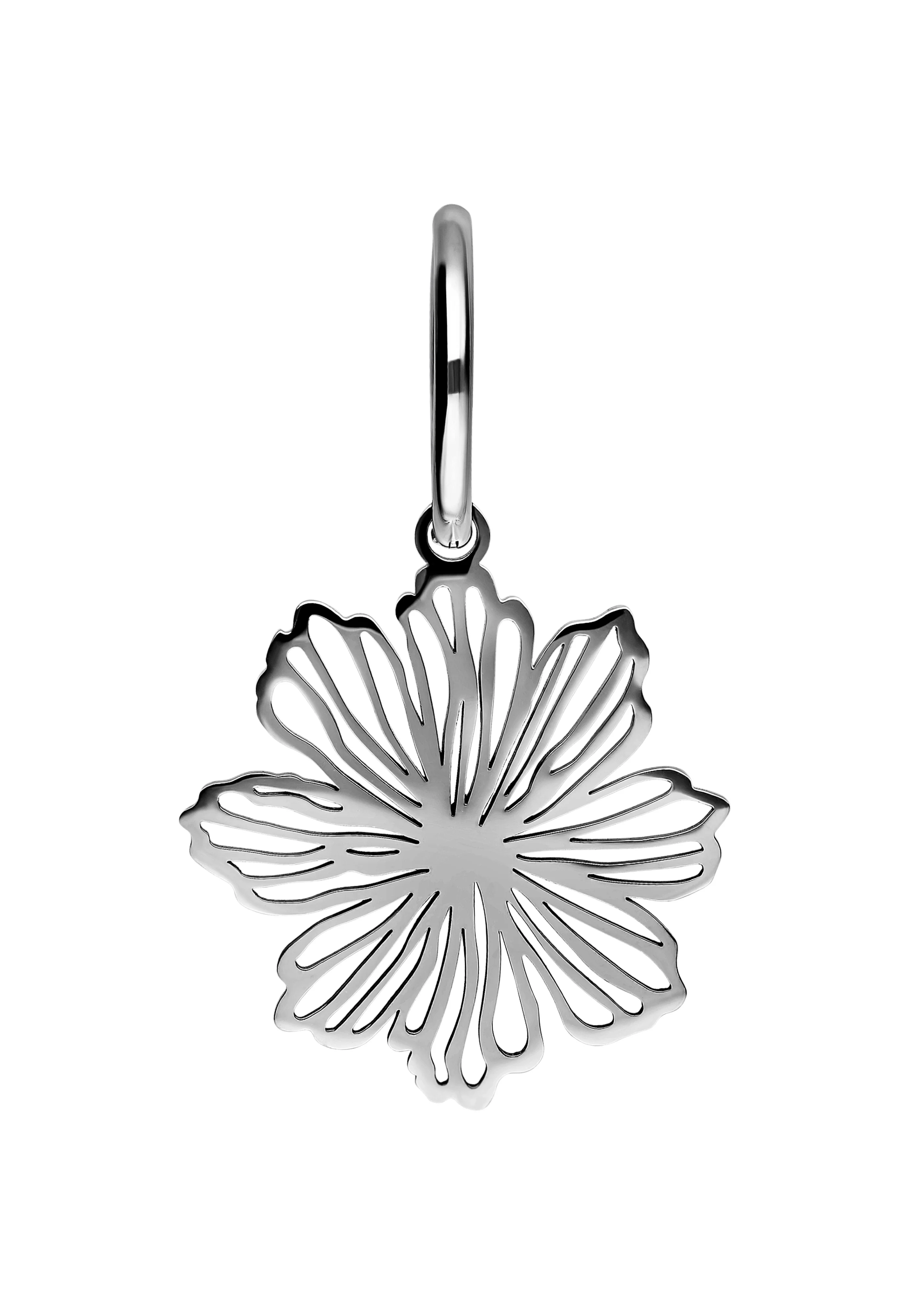 Fine Flower Hoops Silver - Earrings - Image 6
